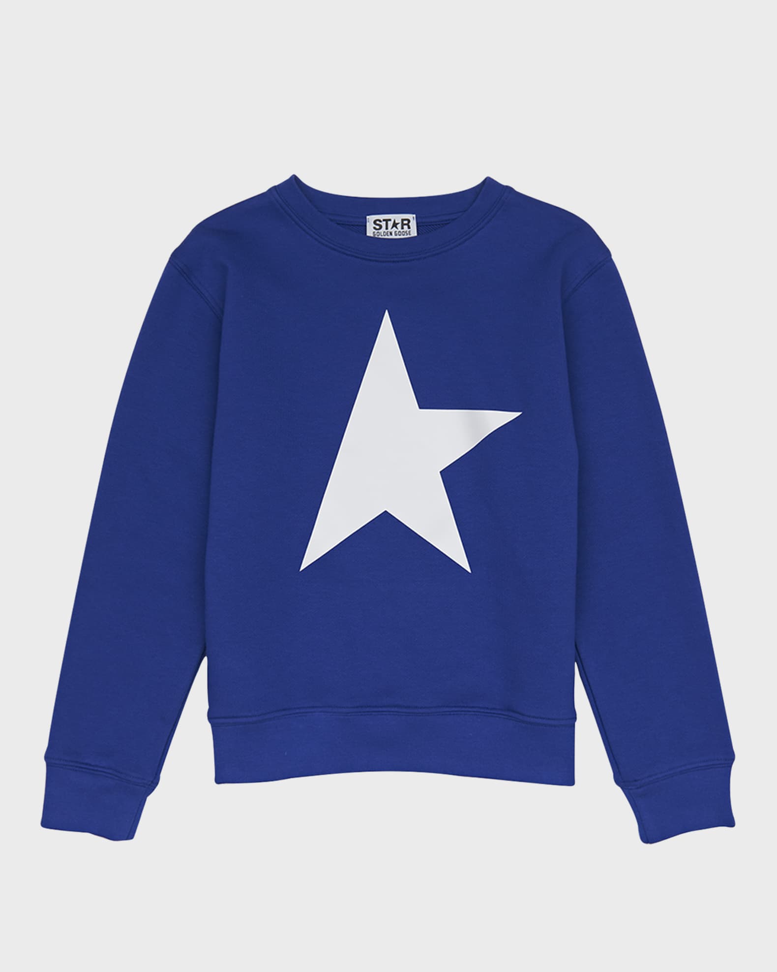 Boy's Crewneck Star Sweatshirt, Size 4-10 0