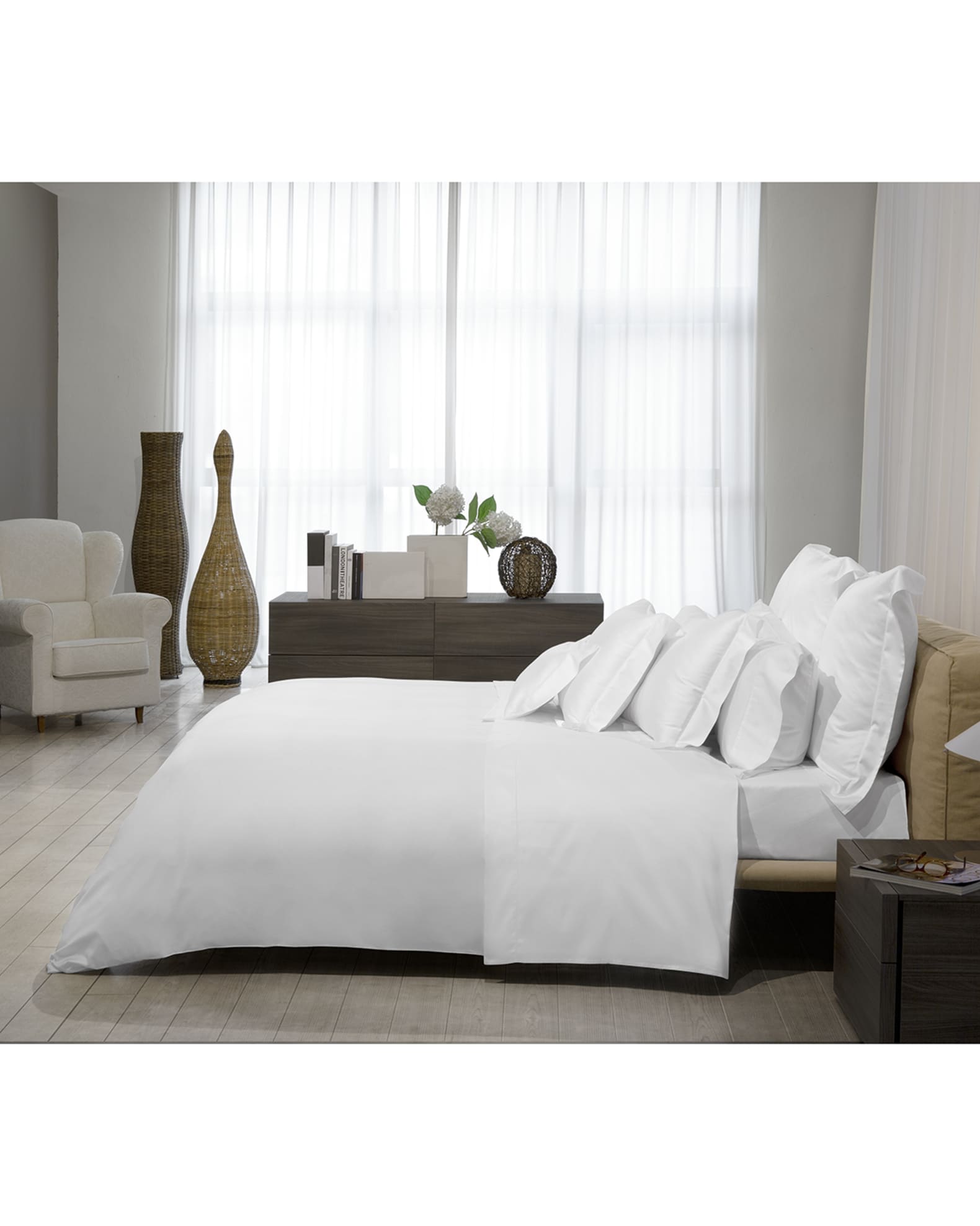 Nuvola Percale 600 Thread Count Duvet Cover 1