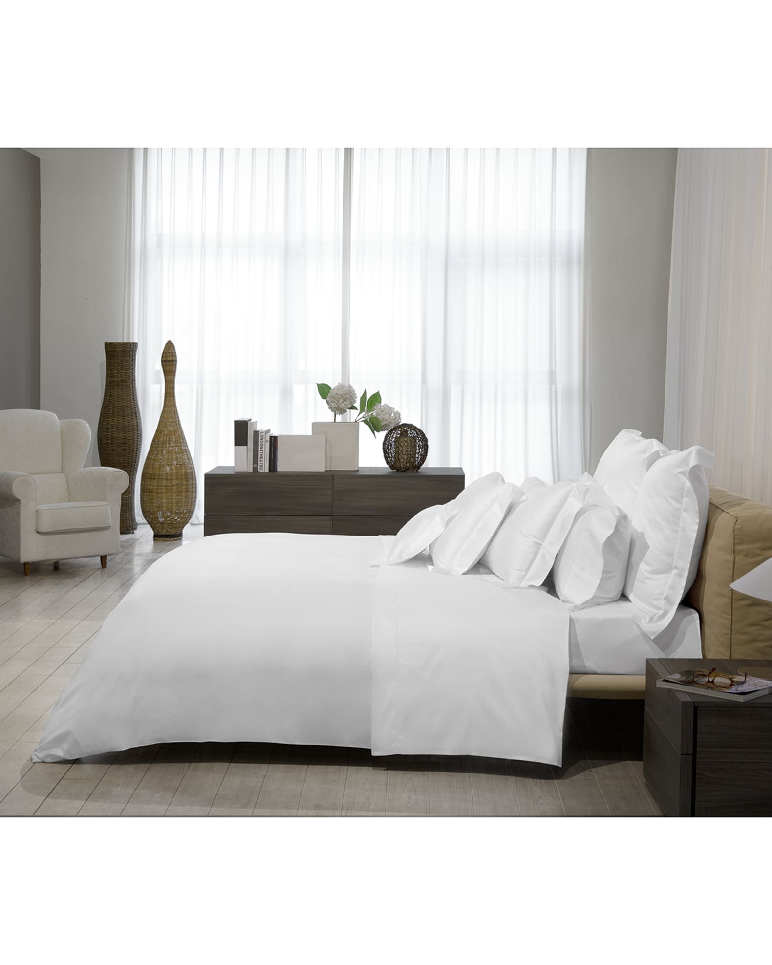 Nuvola Percale 600 Thread Count Duvet Cover 1