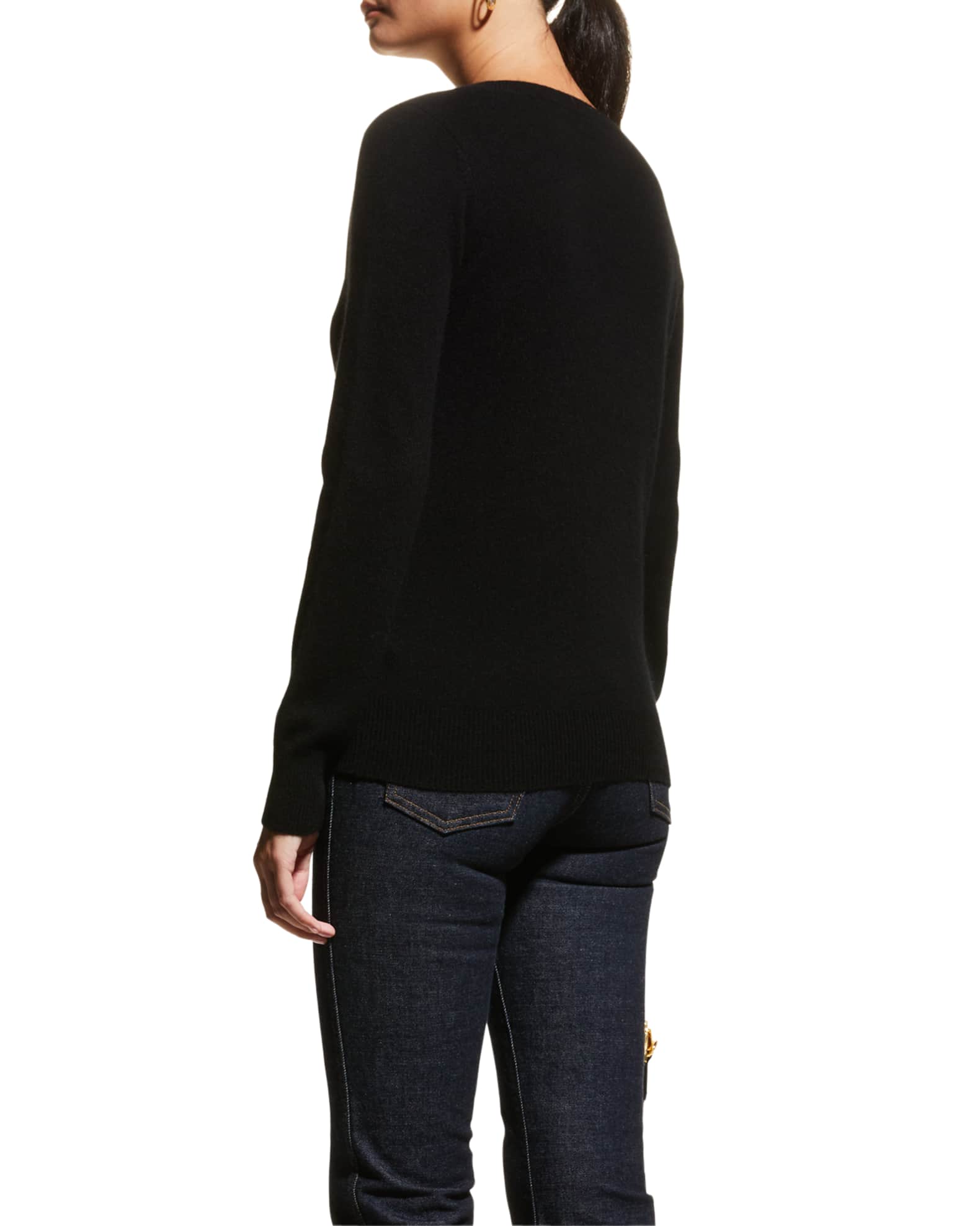Neiman Marcus Cashmere Collection Cashmere V-Neck Sweater | Neiman Marcus