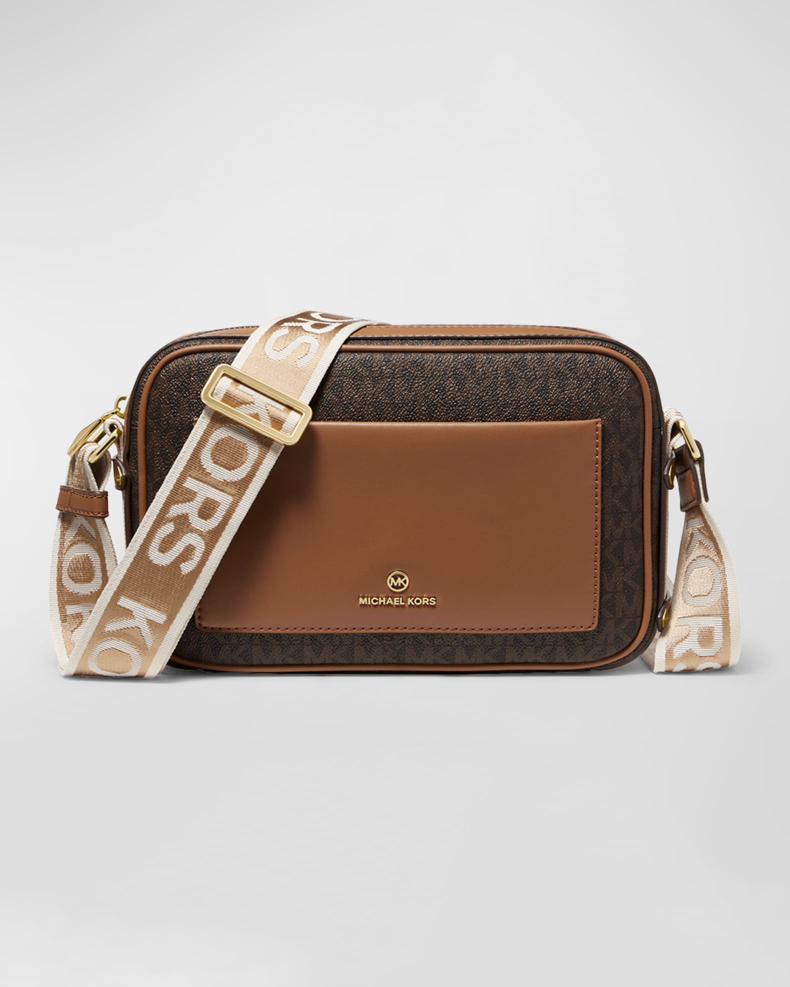 MICHAEL Michael Kors Maeve Monogram Canvas Pocket Crossbody Bag