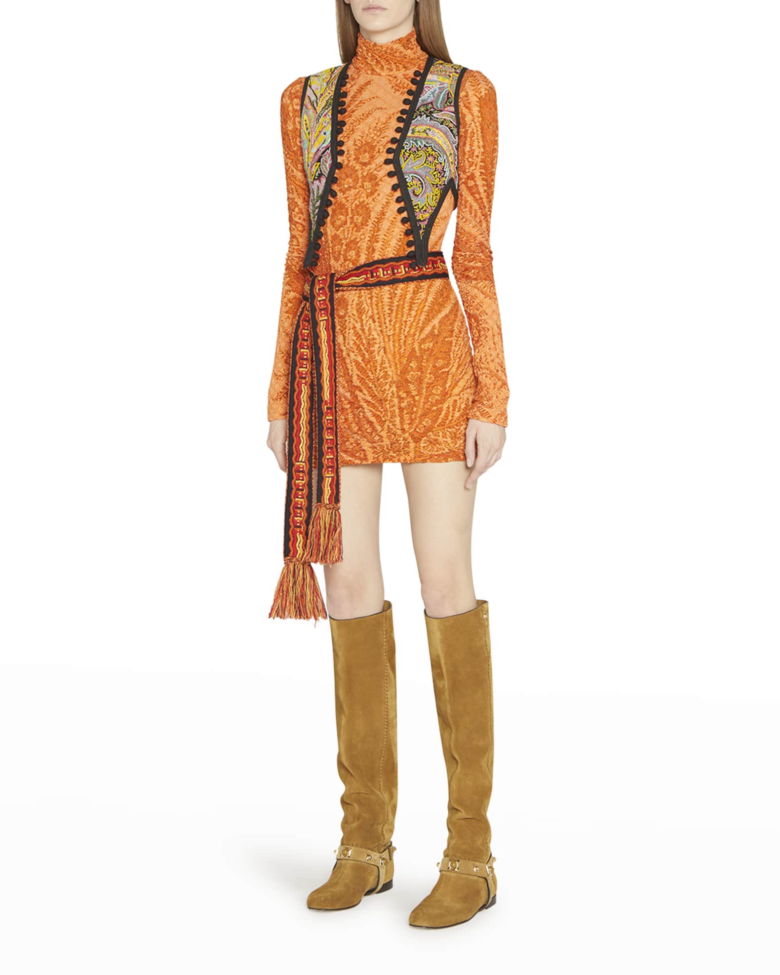 Etro Abito Kara Mini Dress Neiman Marcus