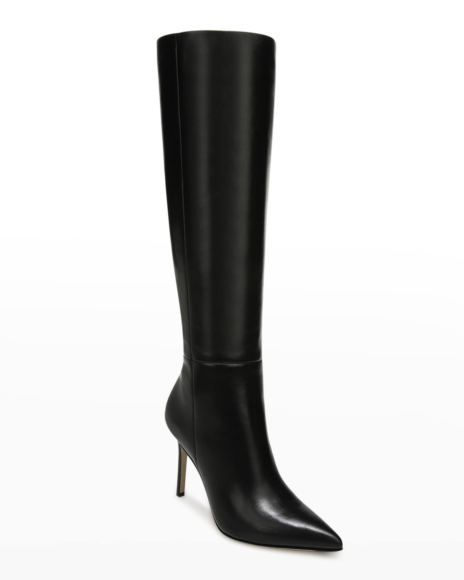 Veronica Beard Lisa Leather Stiletto Boots | Neiman Marcus