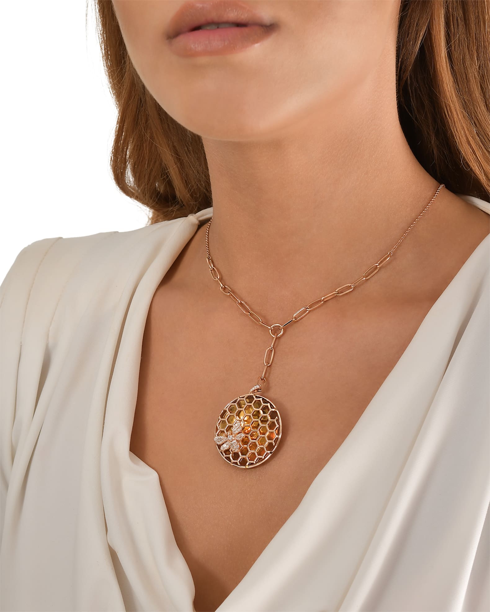 Honeycomb Y-Necklace 1