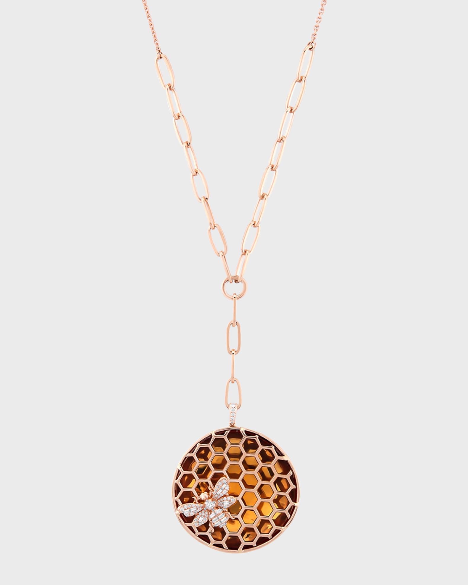 Honeycomb Y-Necklace 0