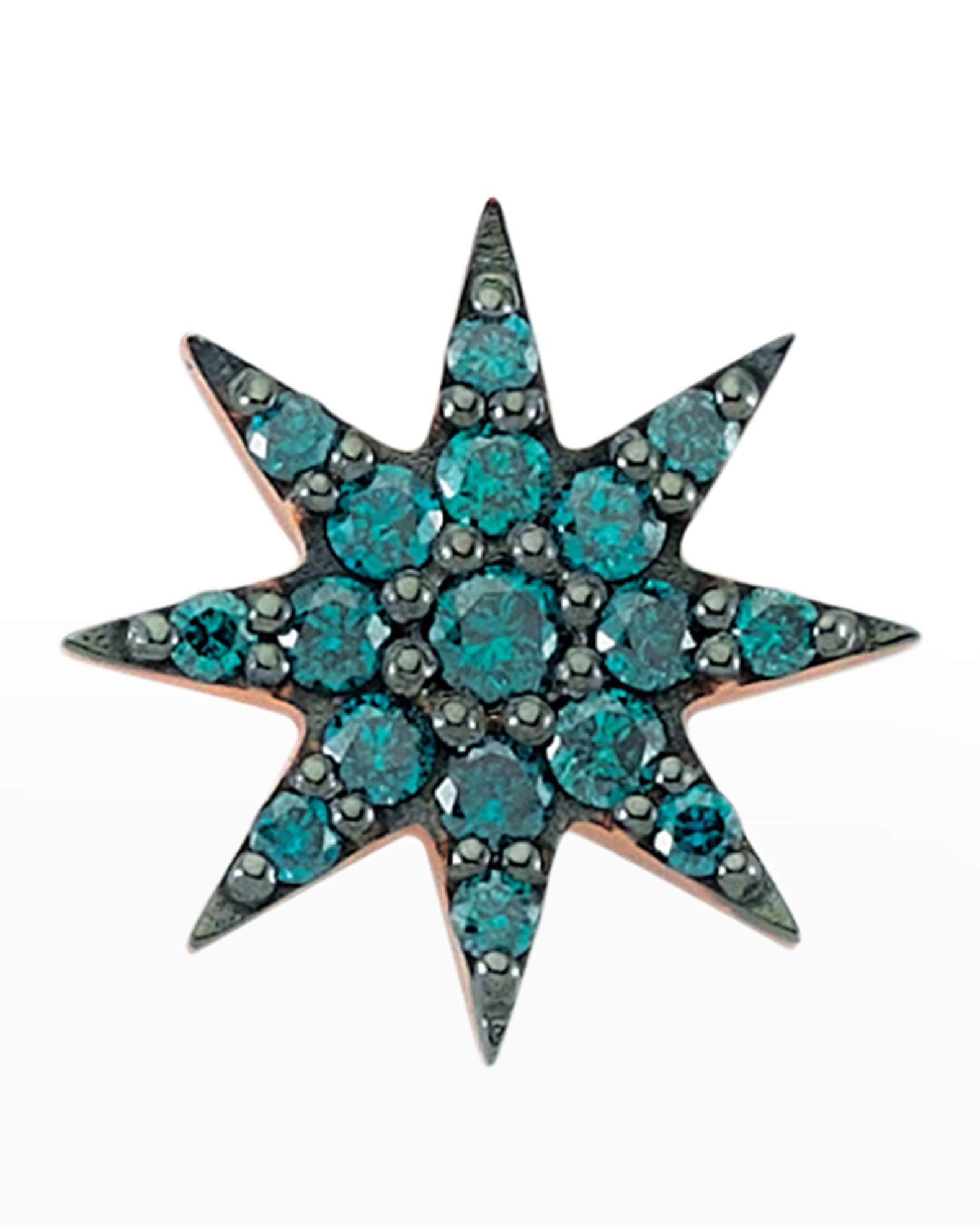 Venus Star Blue Diamond Earring, Single 0