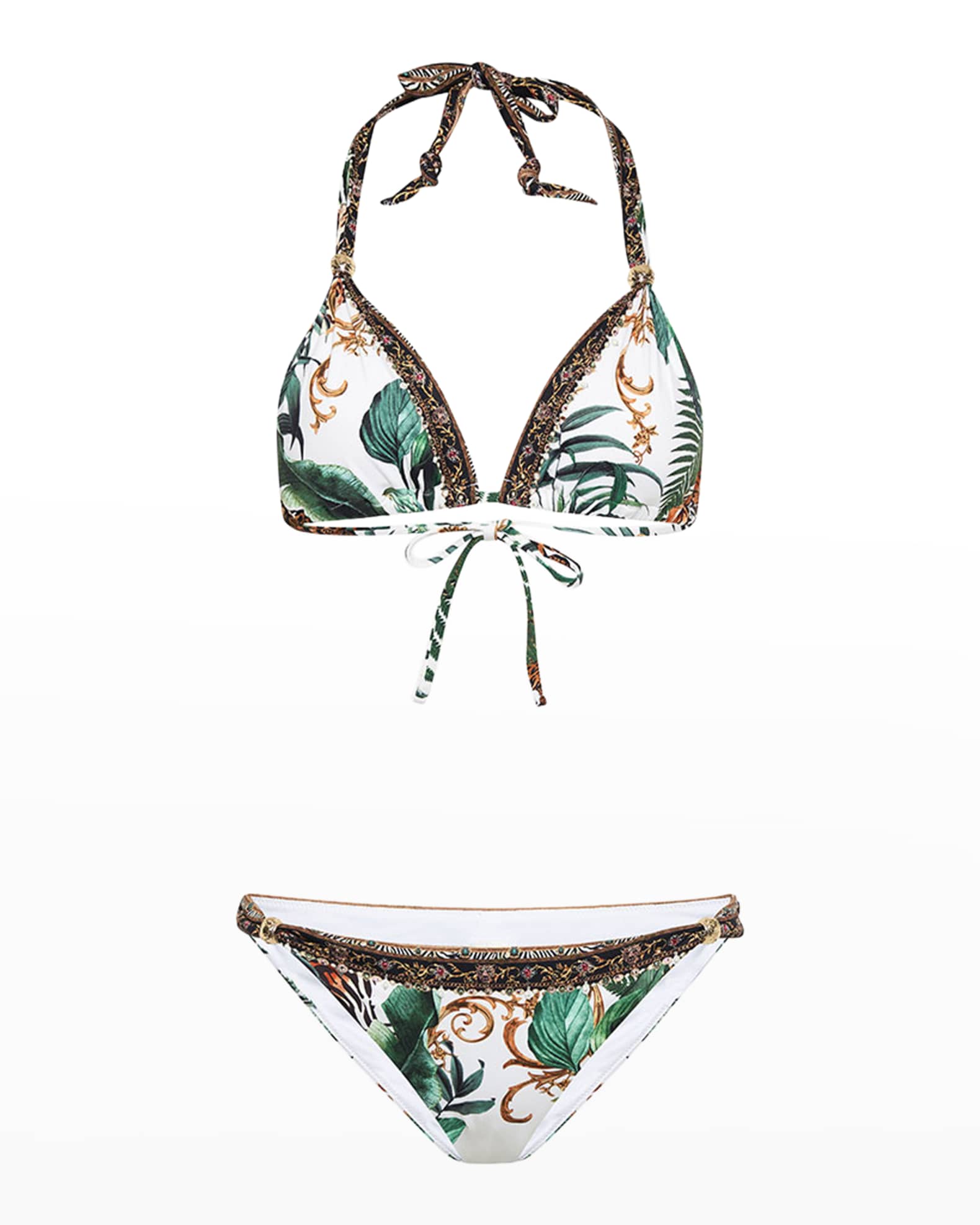 Camilla Ball Two-Piece Triangle Bikini Set | Neiman Marcus