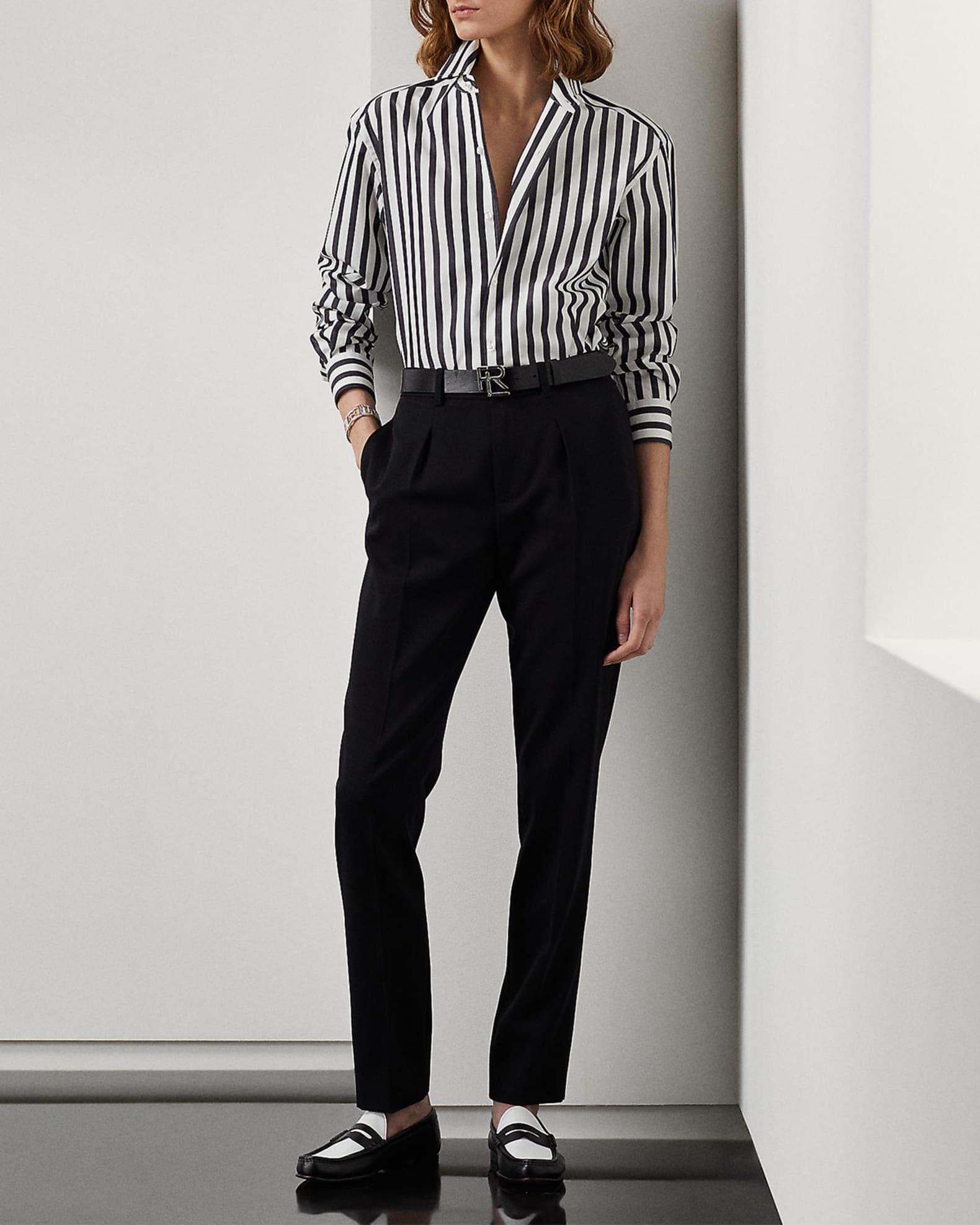 Womens ralph lauren striped shirt sale