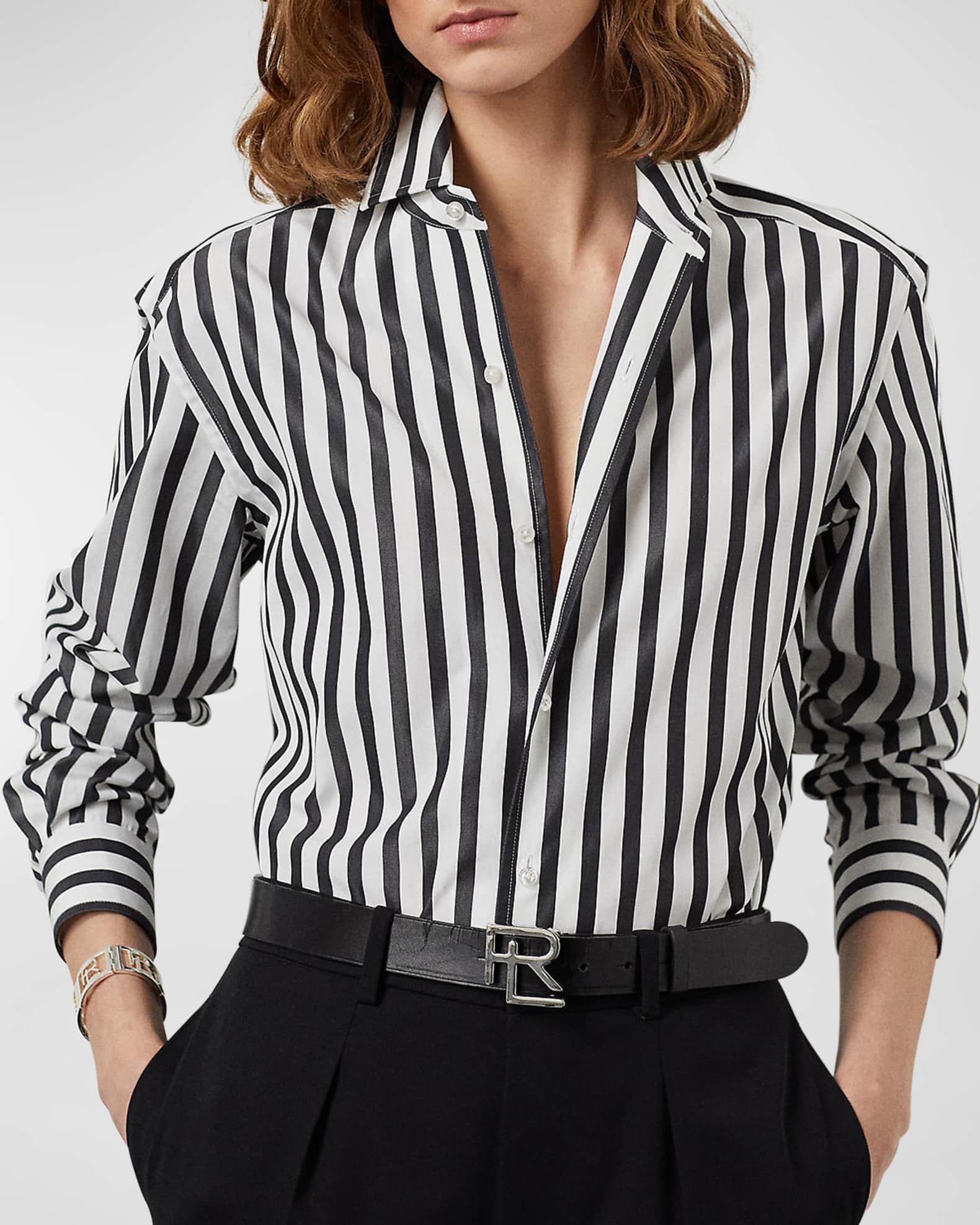 Ralph lauren striped button down shirt outlet