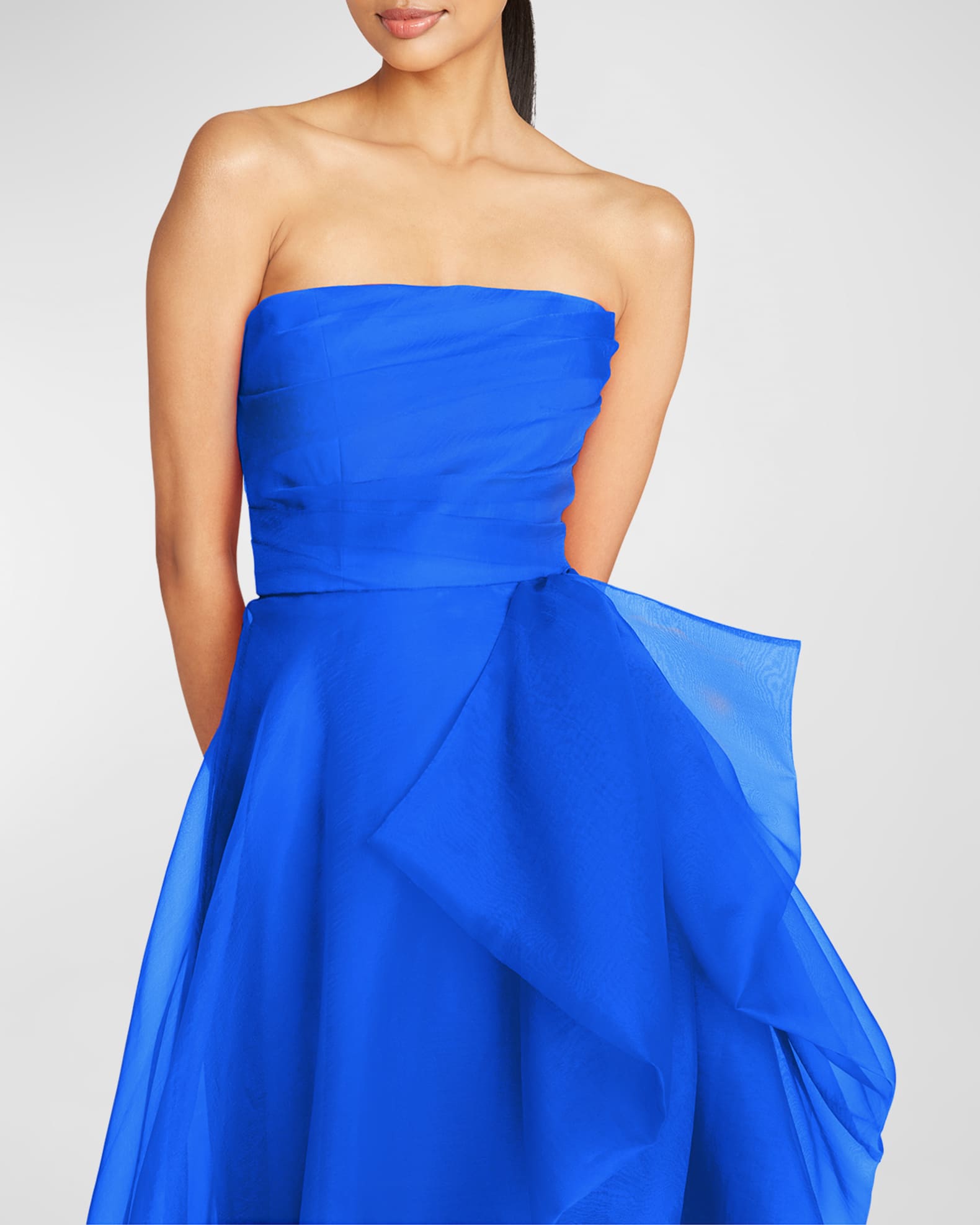 Teresa Draped Strapless Gown