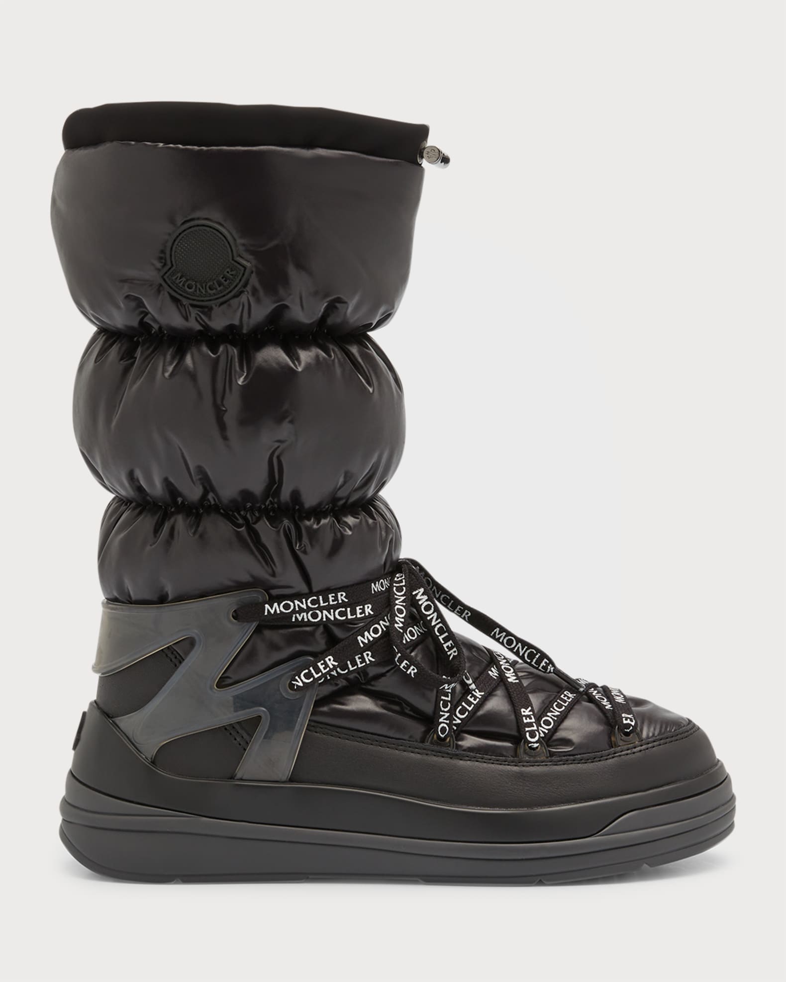 moncler black down insolux ankle boots