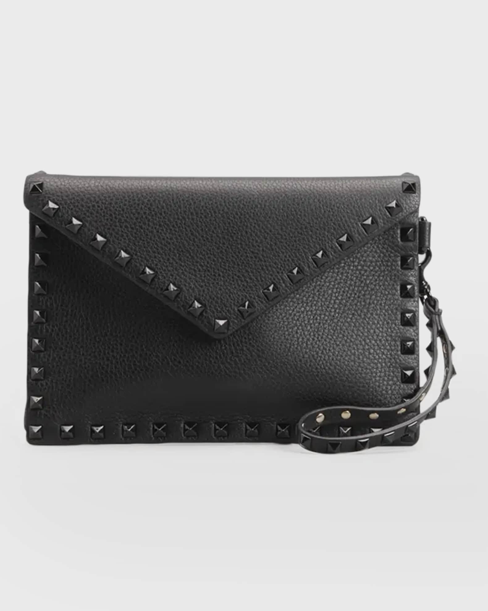 Valentino Garavani Rockstud Medium Flat Pouch Shoulder Bag | Neiman Marcus