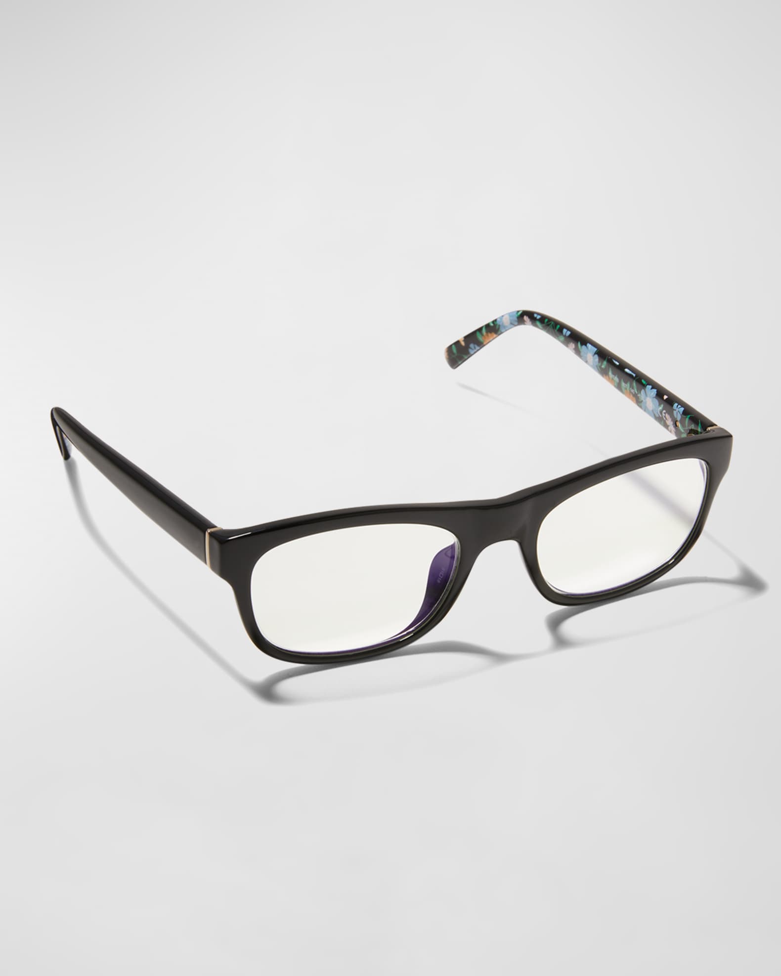 kate spade new york eviebb blue light blocking rectangle propionate reading  glasses | Neiman Marcus
