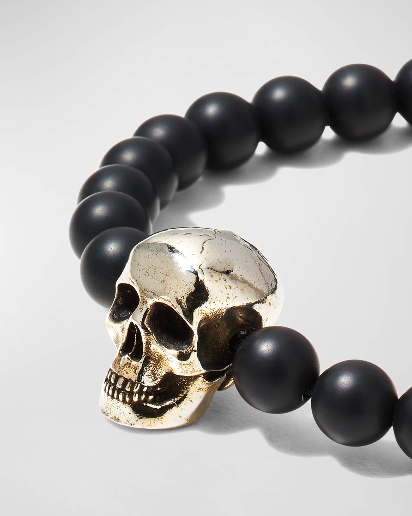 Alexander mcqueen black skull bracelet top