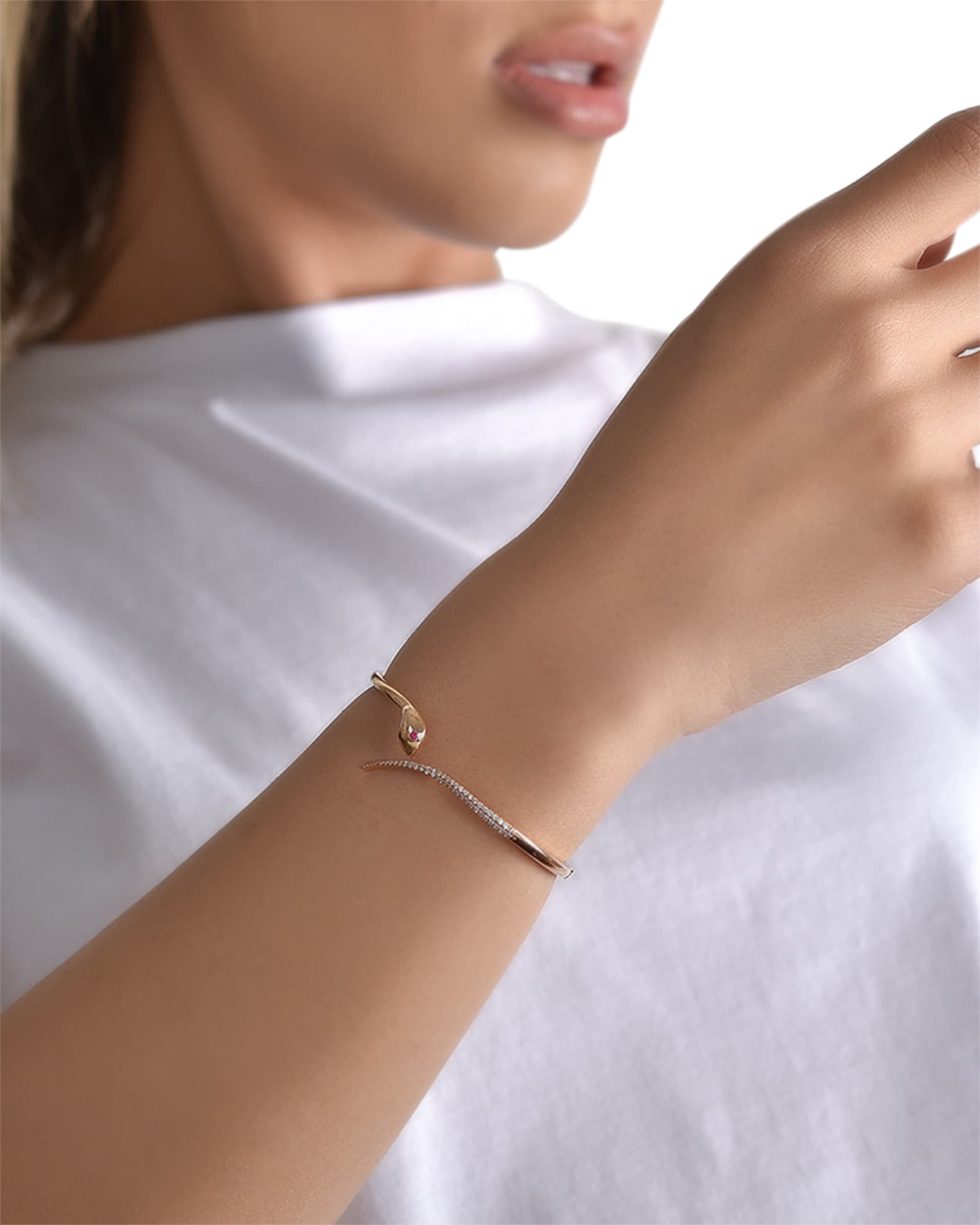 Serpent Diamond and Ruby Bracelet 1