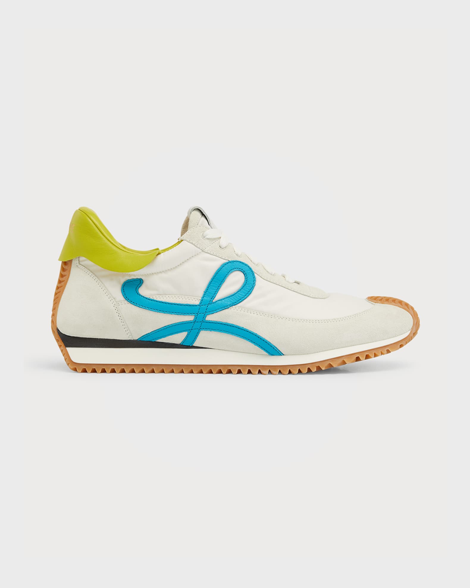 Loewe Men's Flow Nylon & Leather Runner Sneakers Neiman Marcus