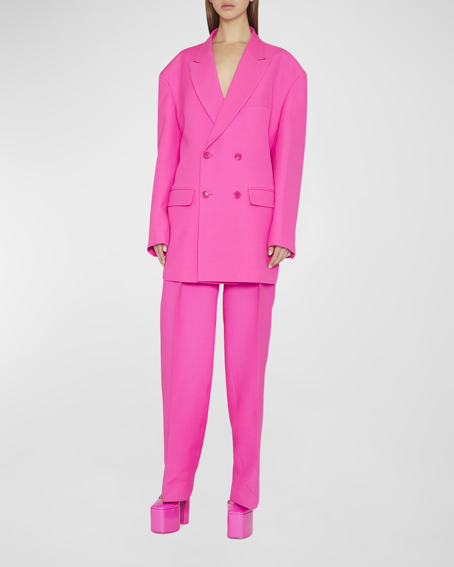 Double Breasted Oversized Blazer Jacket