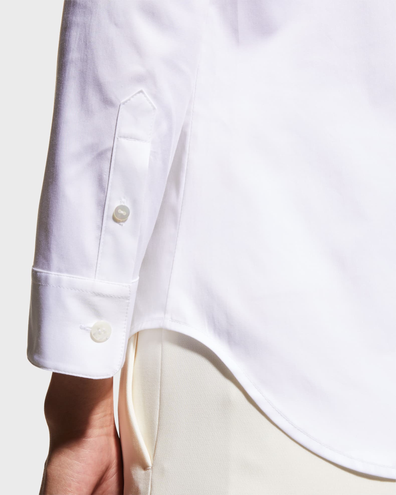 THE ROW Petra Button-Front Shirt | Neiman Marcus