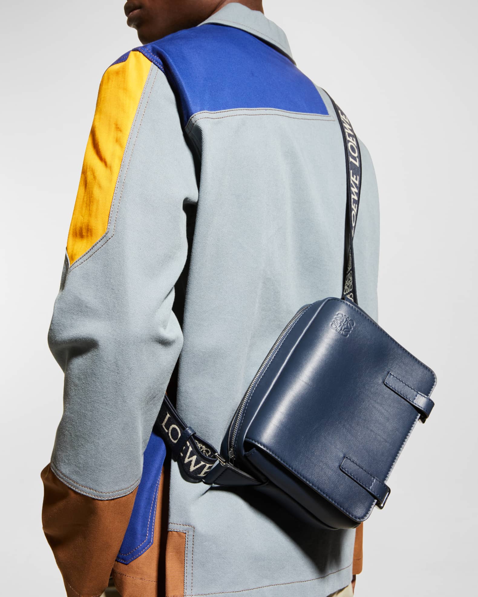 Loew Military Green Leather Messager Bag