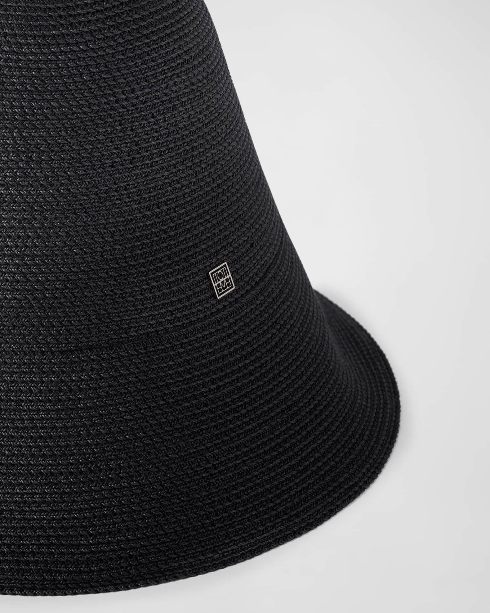 ☆Sale新品 TOTEME Paper straw hat BLACK Toteme Black Paper Straw Hat l Michael's Luxury Consignment