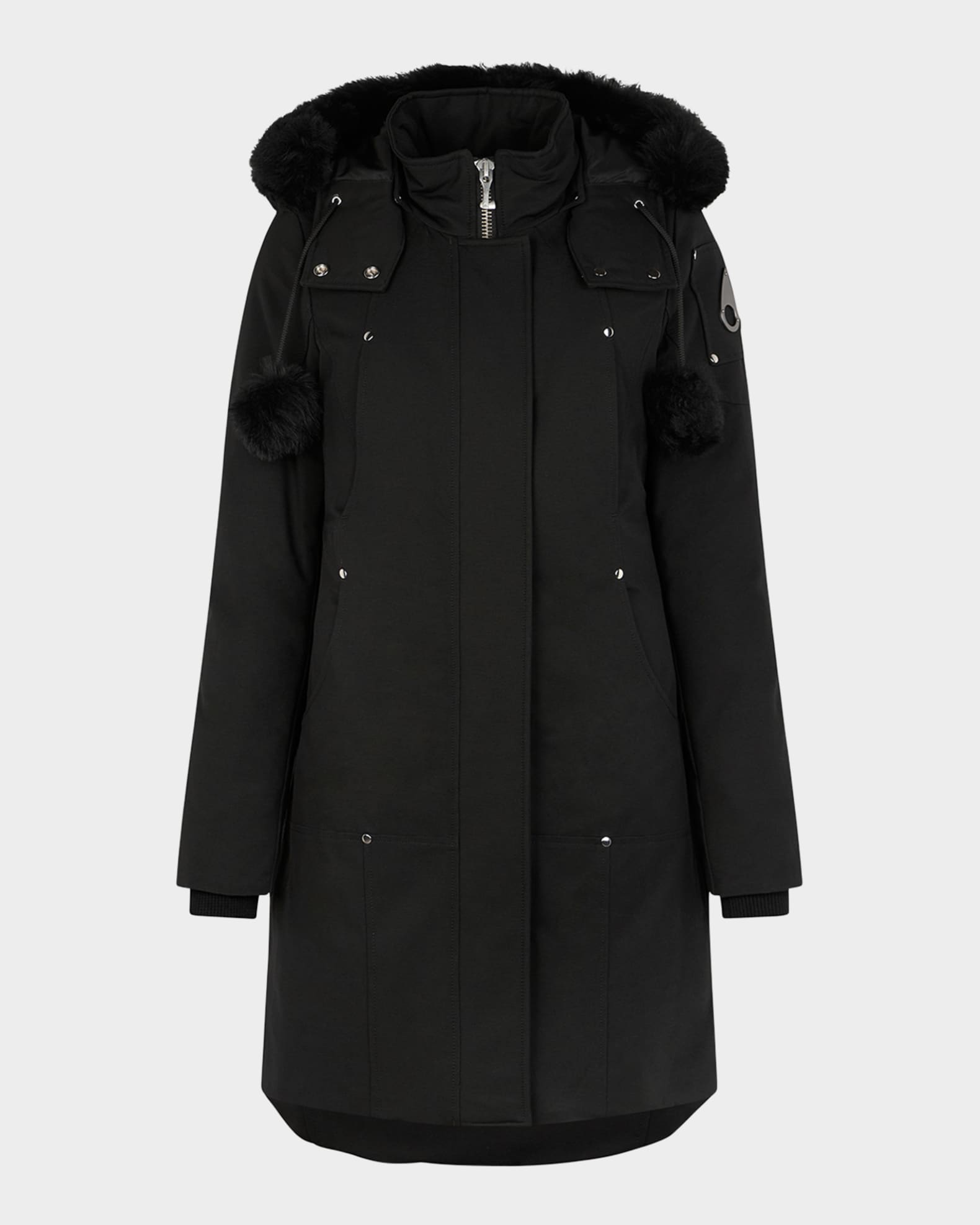 Stirling Parka Jacket w/ Shearling Trim  0