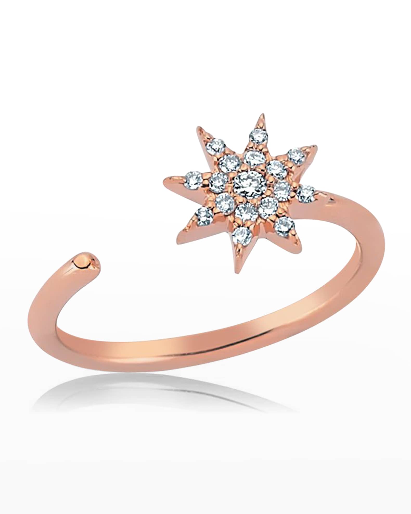 Venus Star Open Diamond Ring, Size 7 0