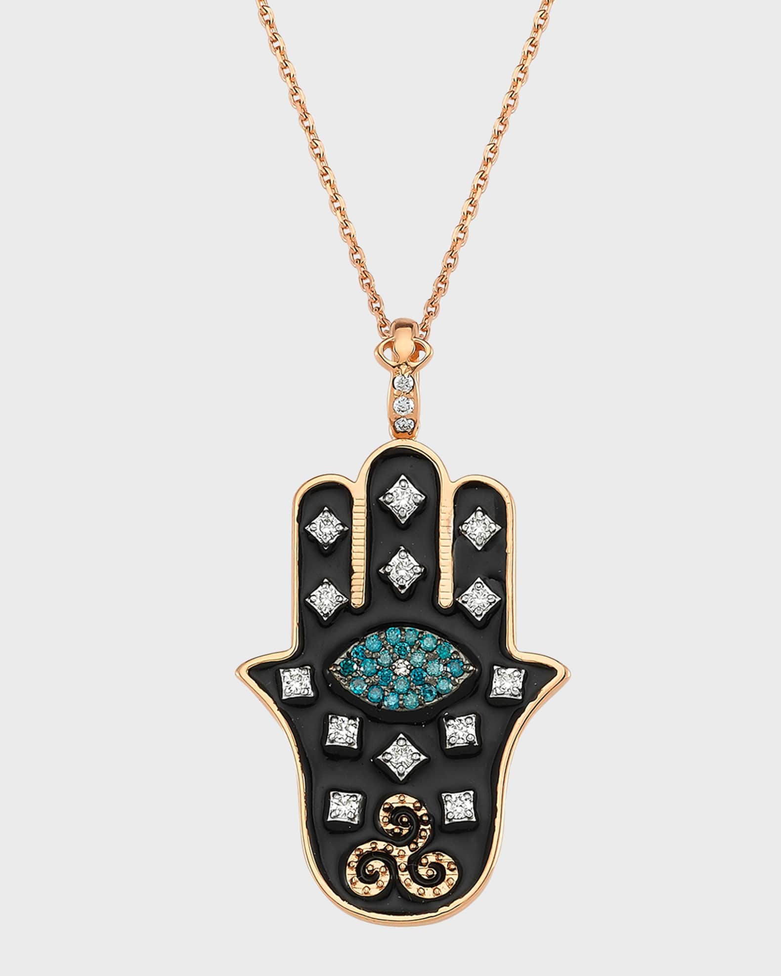Hamsa Pendant Necklace 0