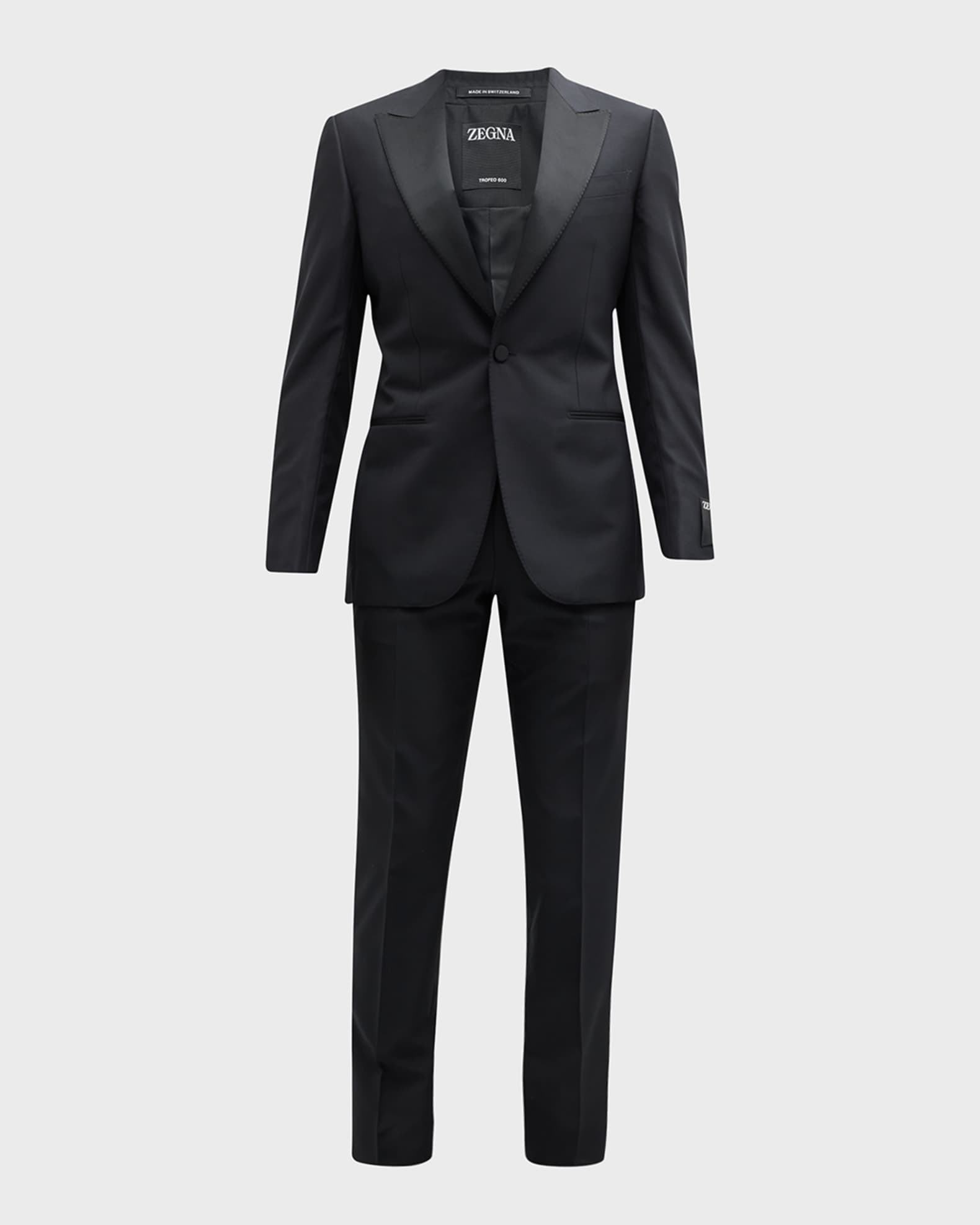 ZEGNA Men's Sartorial Wool and Silk Tuxedo | Neiman Marcus