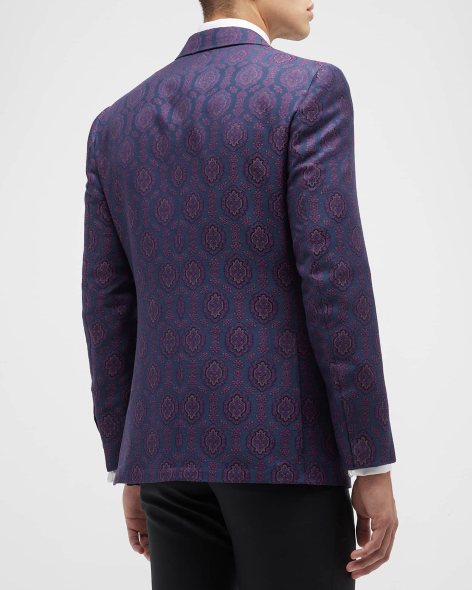 Isaia Men's Sanita Jacquard Tuxedo Jacket | Neiman Marcus
