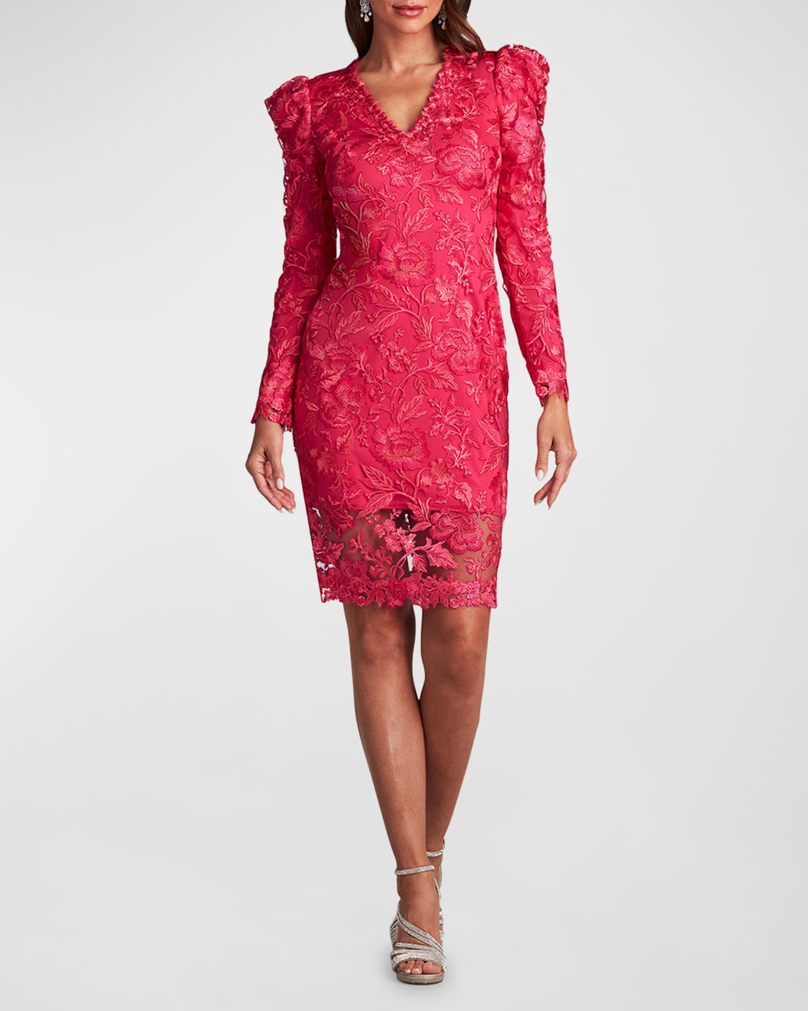 Embroidered Lace Bodycon Dress