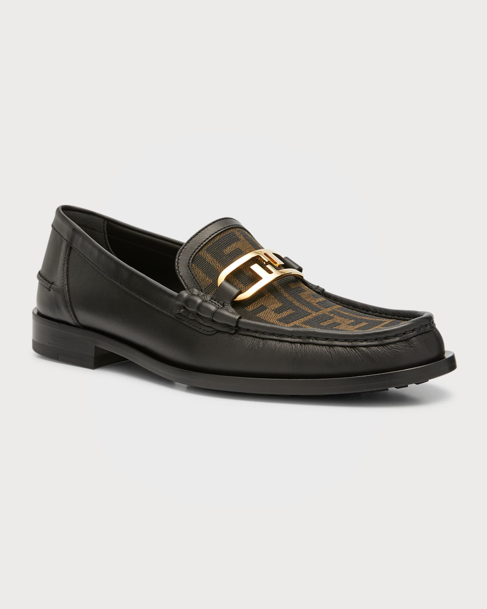 Men's FF O'Lock Leather Loafers 1