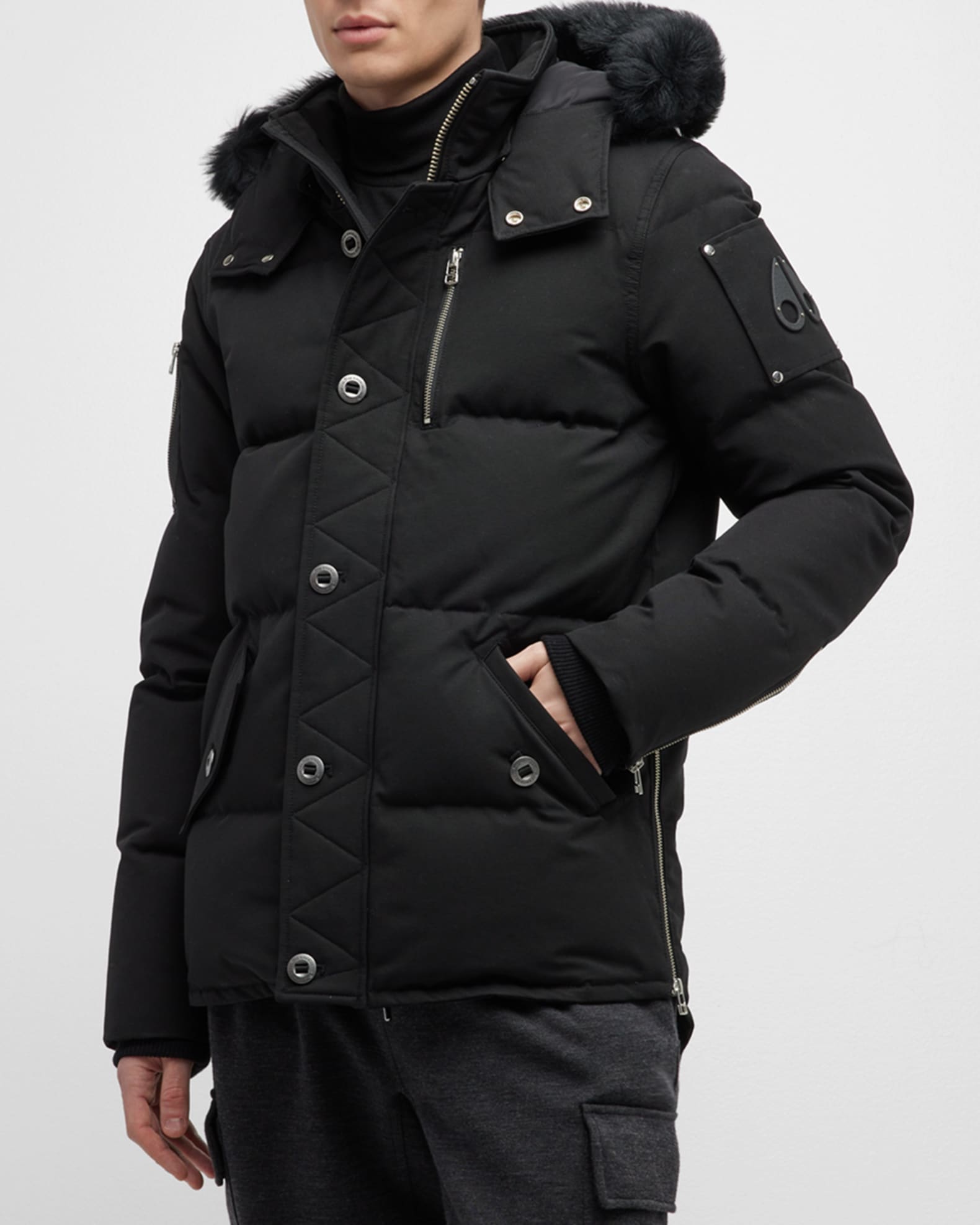 Moose knuckle bubble coat top