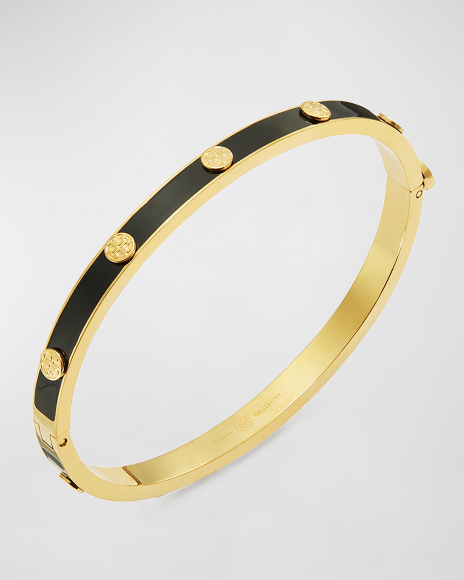 Logo stud hinge bracelet tory burch shop