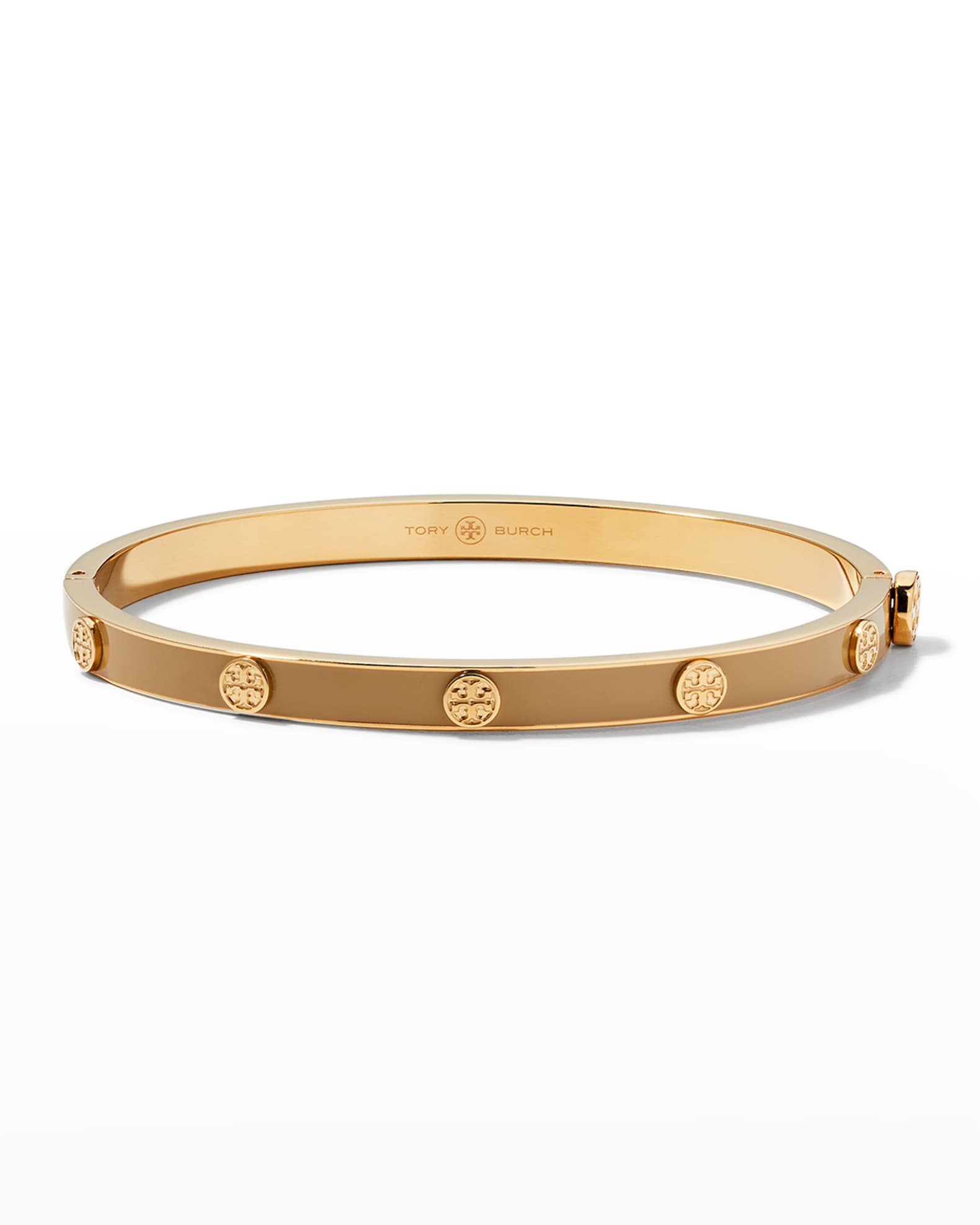 Tory Burch Miller Stud 5mm Enamel Hinge Bracelet | Neiman Marcus