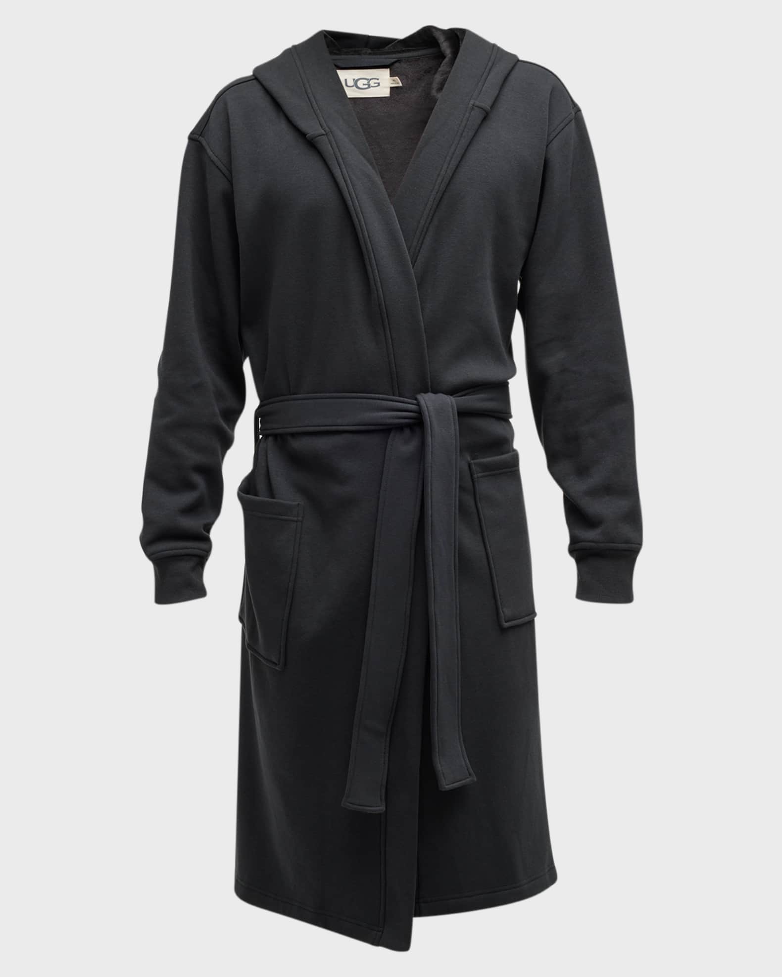 UGG Men's Leeland CottonStretch Hooded Robe Neiman Marcus