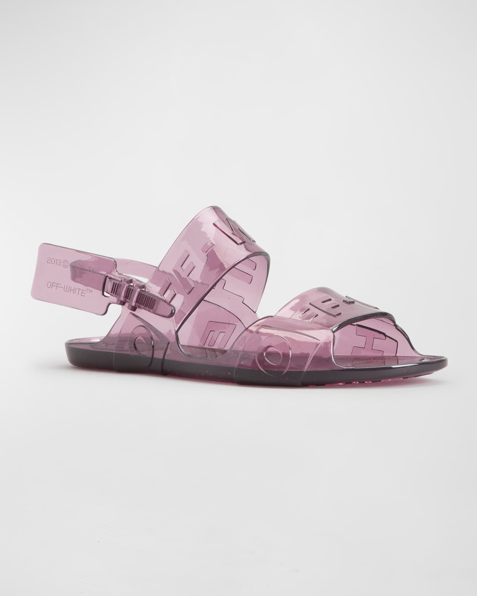 off white jelly sandals sale