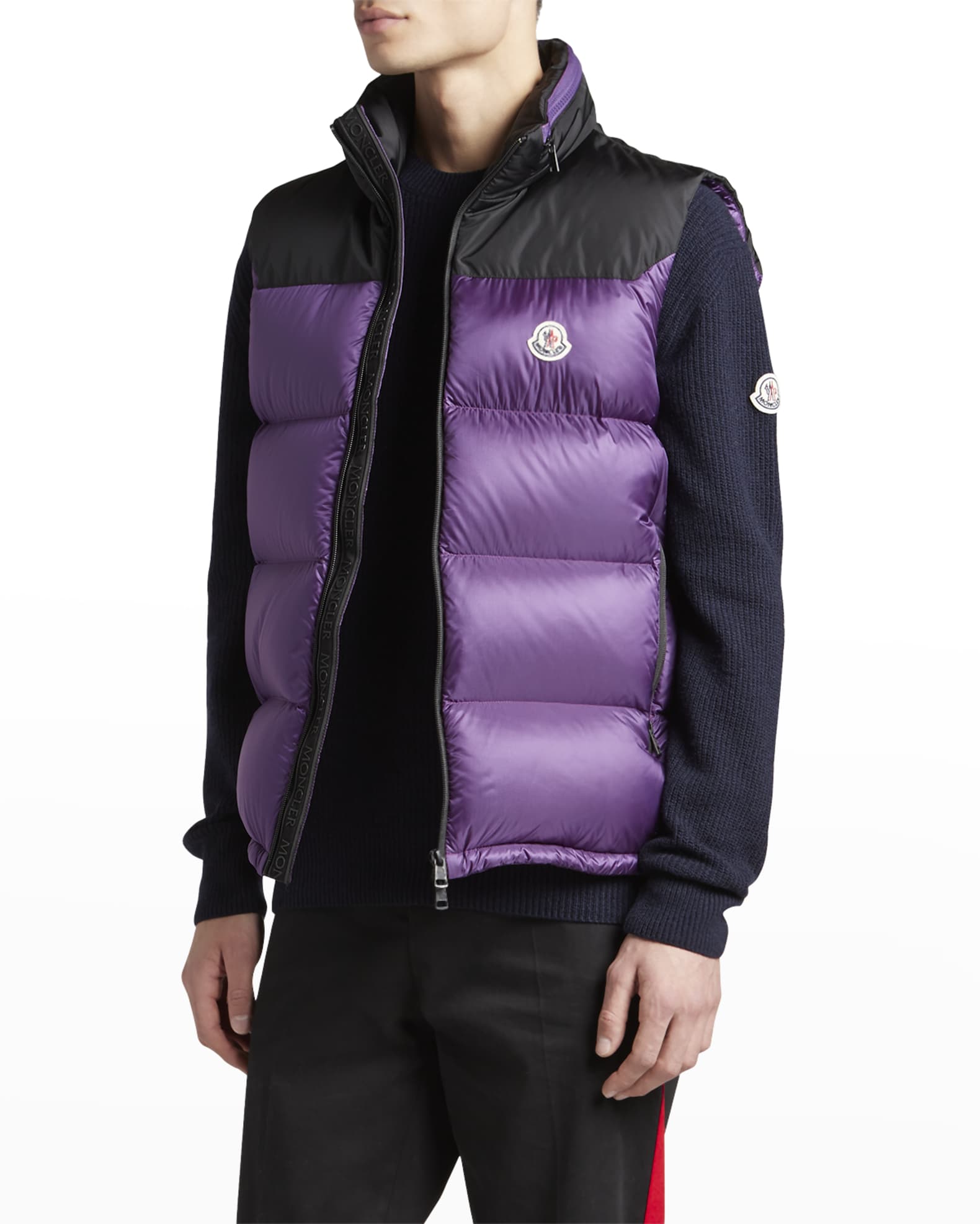 Purple moncler vest deals