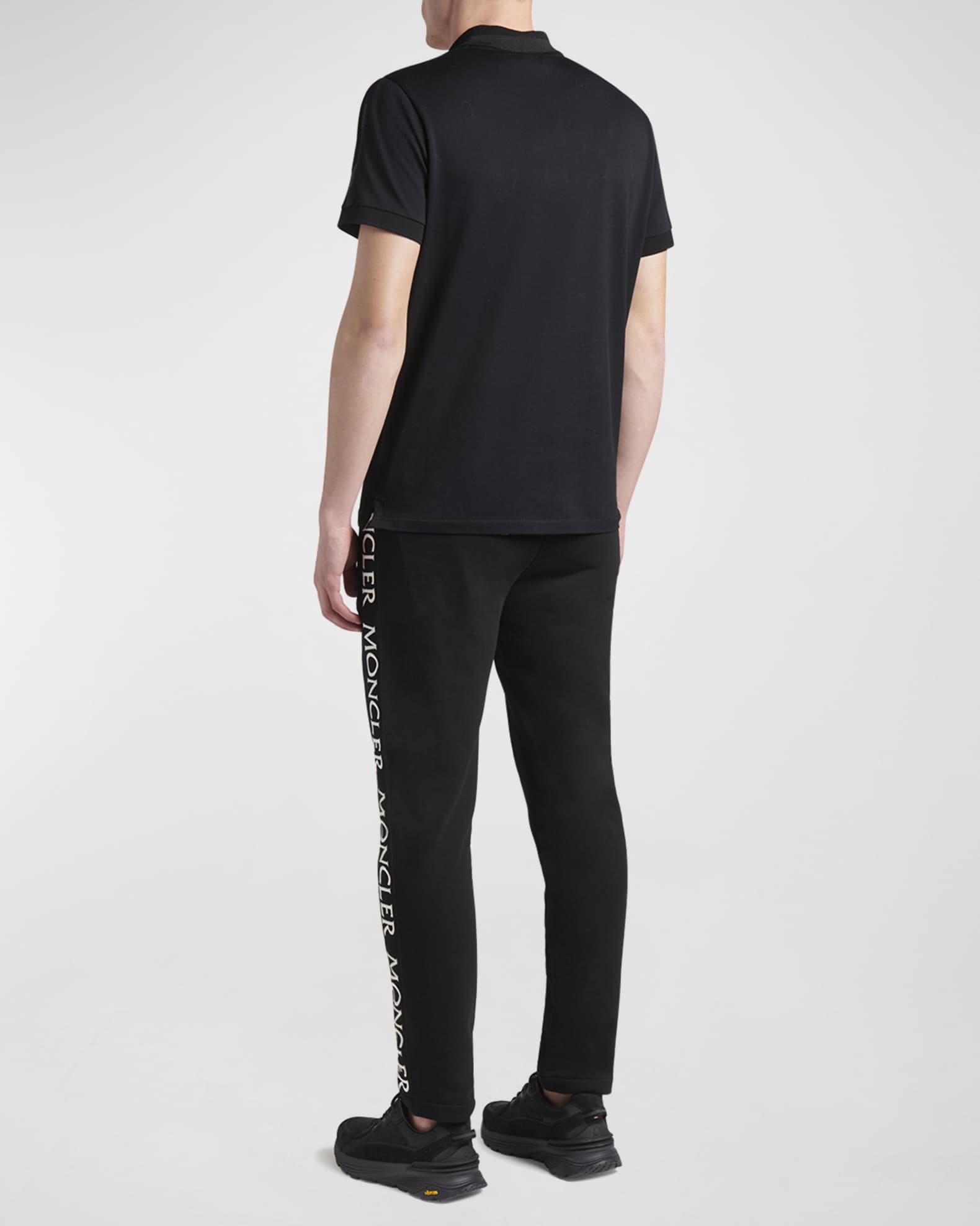 Moncler Men's Logo-Tape Sweatpants | Neiman Marcus