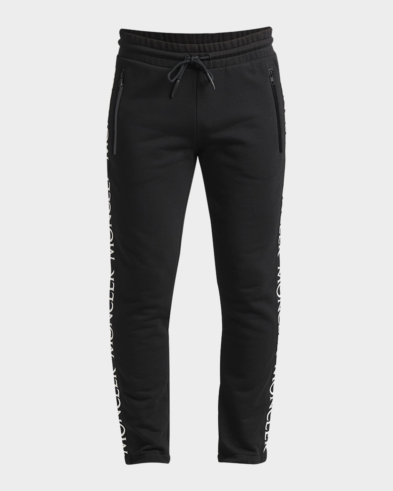 Moncler Men's Logo-Tape Sweatpants | Neiman Marcus