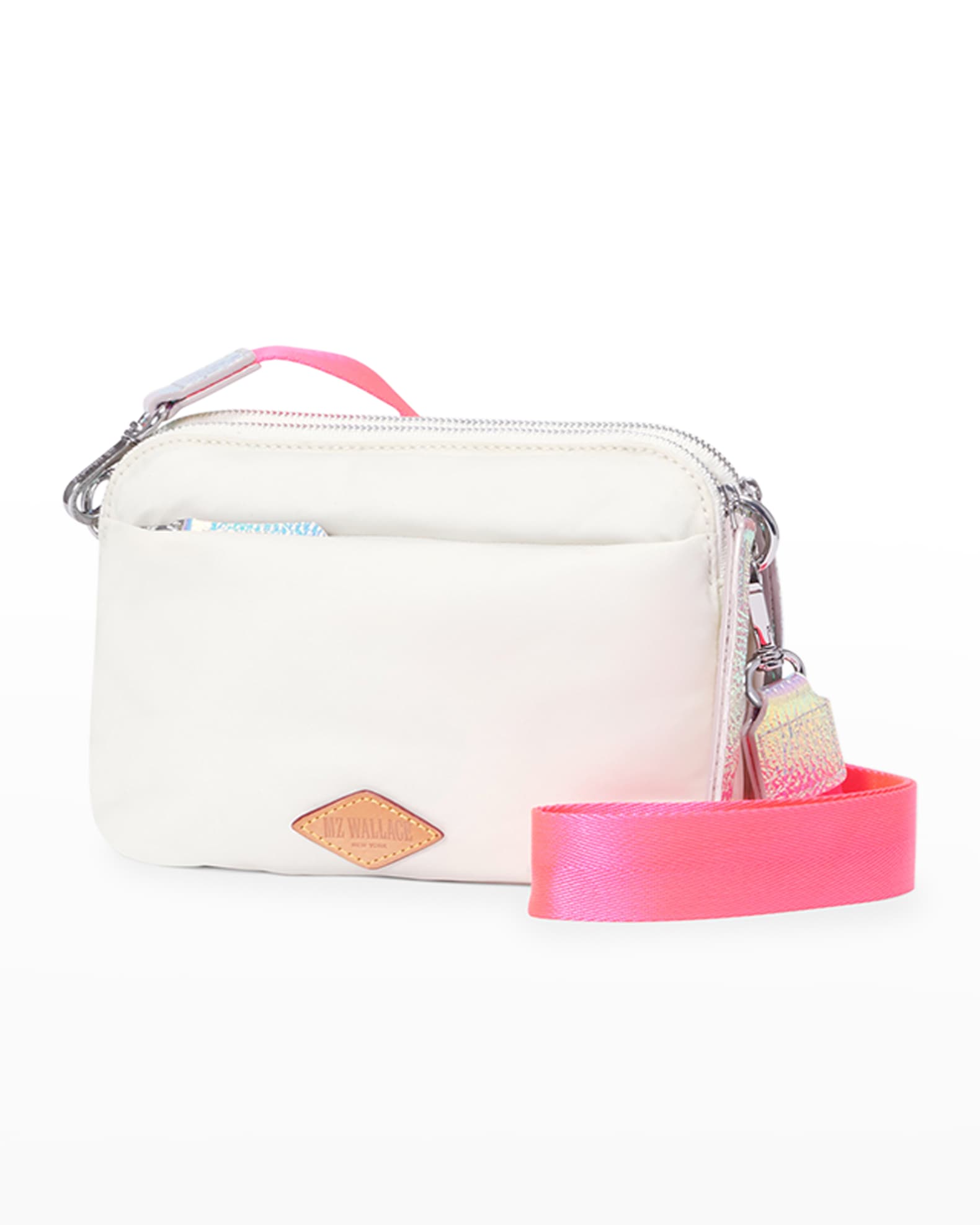 MZ WALLACE Bowery Small Iridescent Quilted Crossbody Bag Neiman Marcus