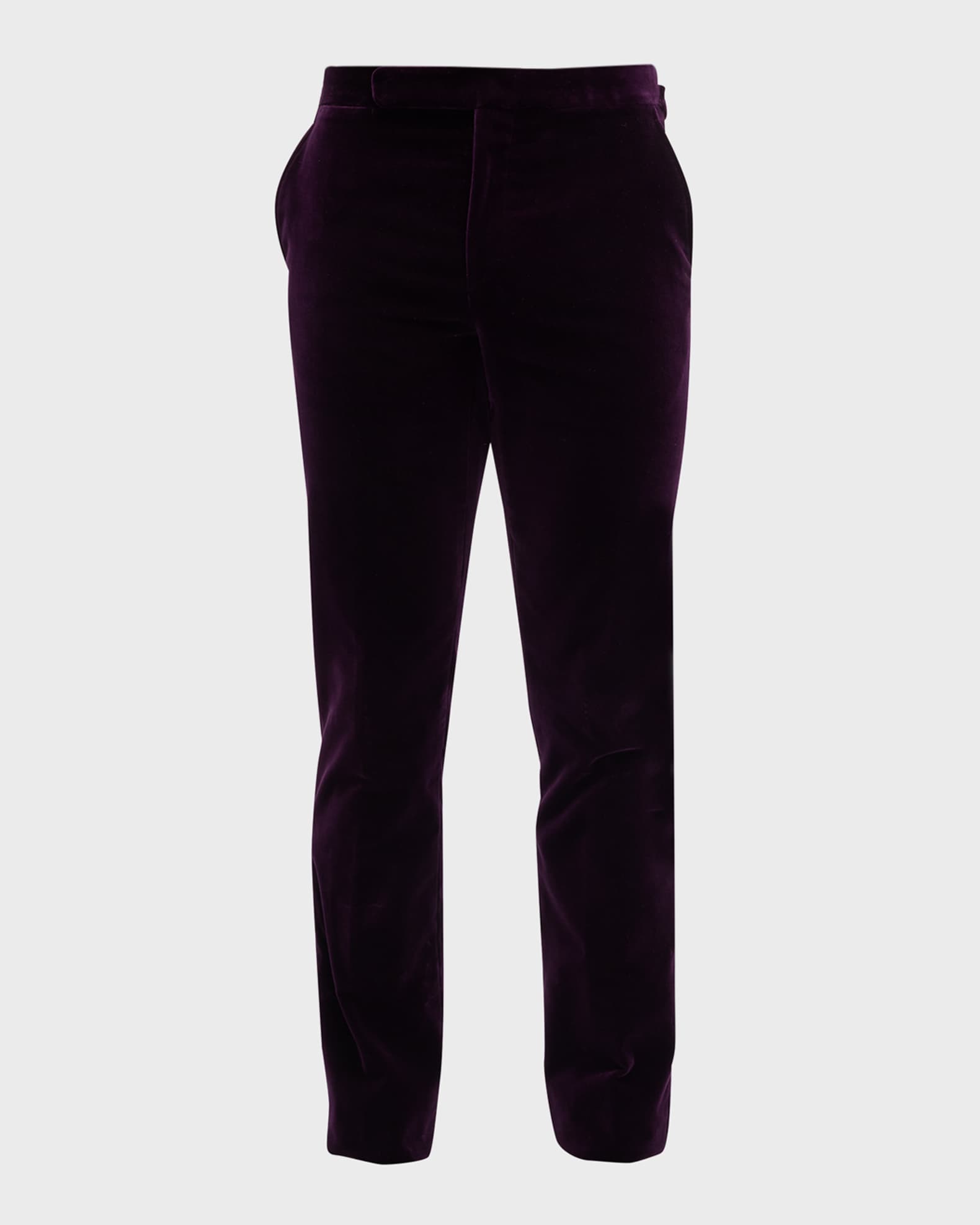 Ralph Lauren Purple Label Men's Gregory Velvet Pants | Neiman Marcus