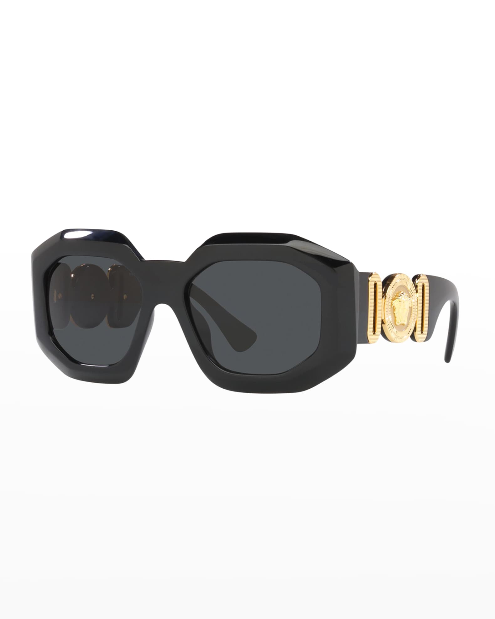 Medusa Square Plastic Sunglasses 0