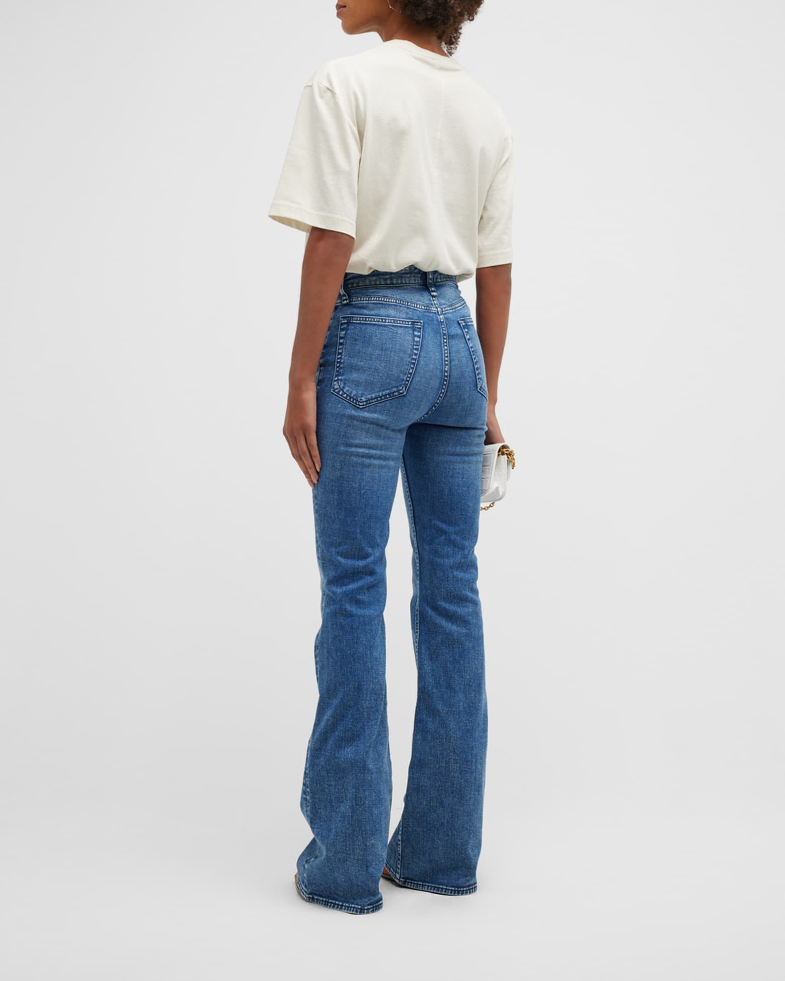 Rag & Bone Casey High-Rise Flared Jeans | Neiman Marcus