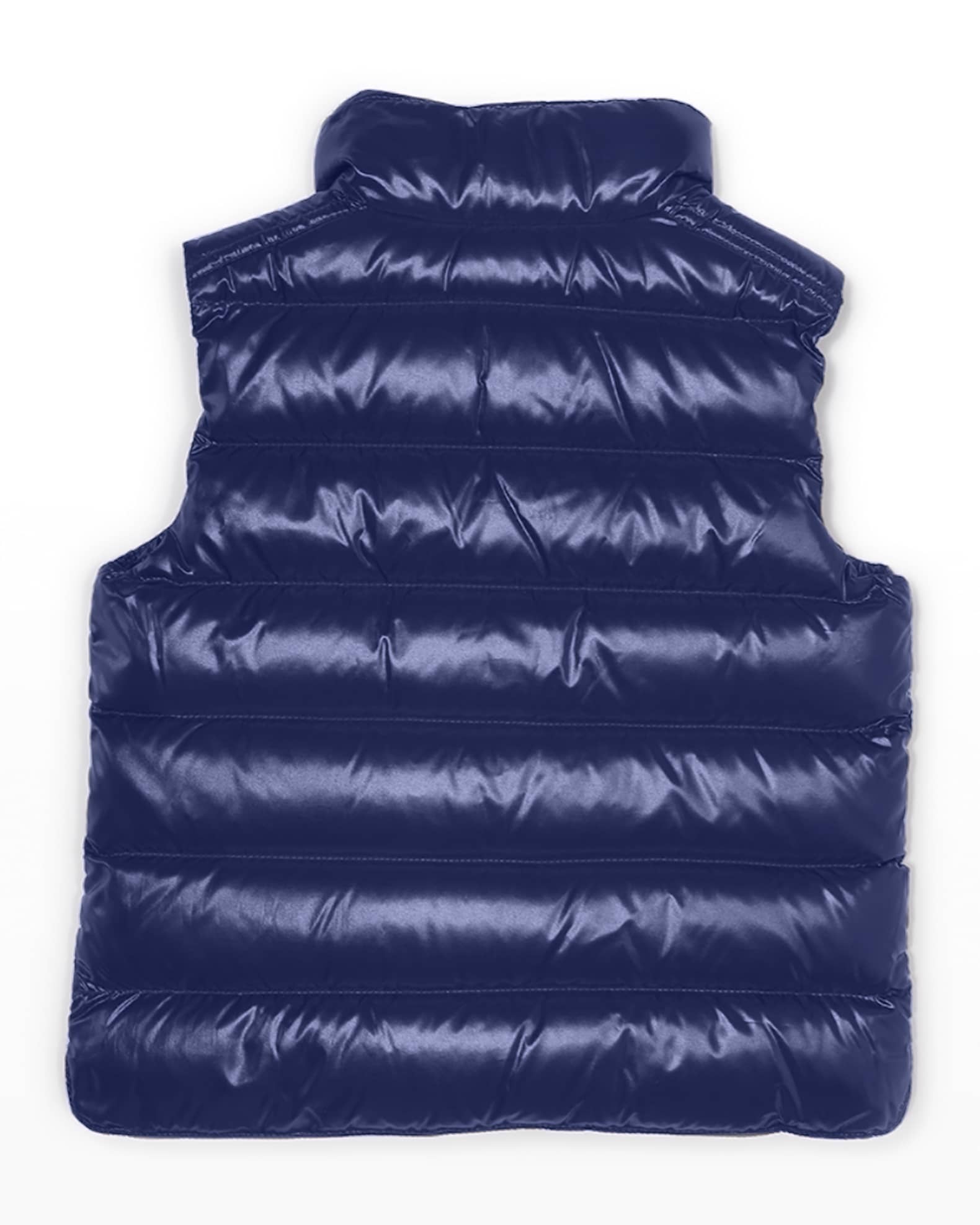 Moncler Boy's Tib Logo Quilted Vest, Size 4-6 | Neiman Marcus