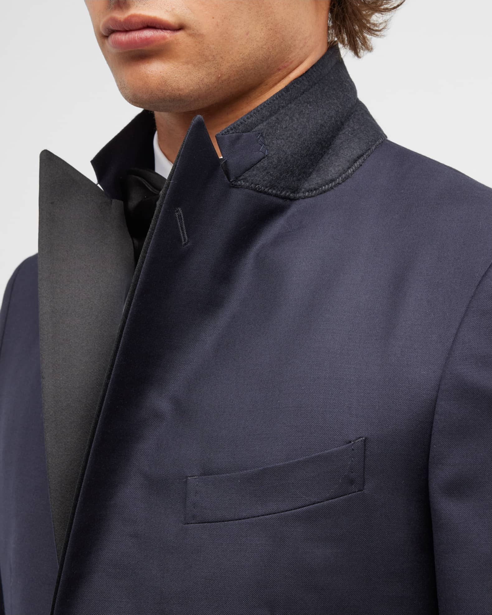 Boglioli Men's Wool Peak-Lapel Tuxedo | Neiman Marcus