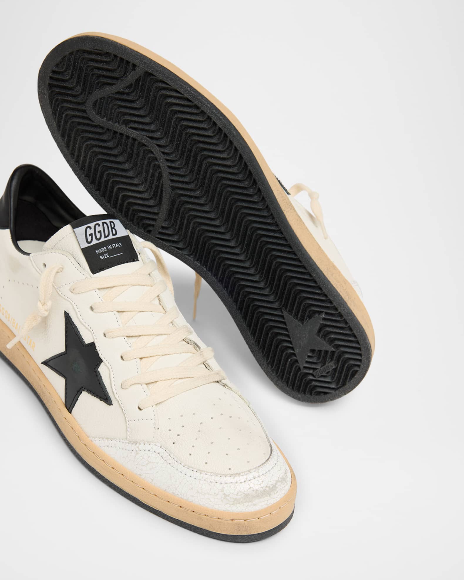 スニーカー Golden  Sneakers Ball Star Nere Golden Goose Ball Star Sneakers | Black | FARFETCH