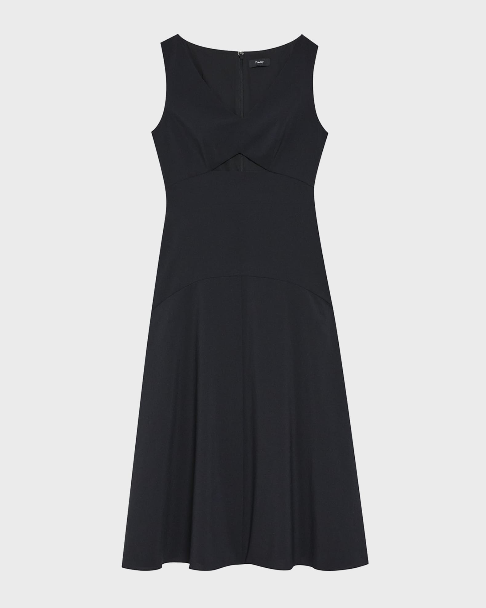 Theory Sleeveless Cutout Midi Dress | Neiman Marcus