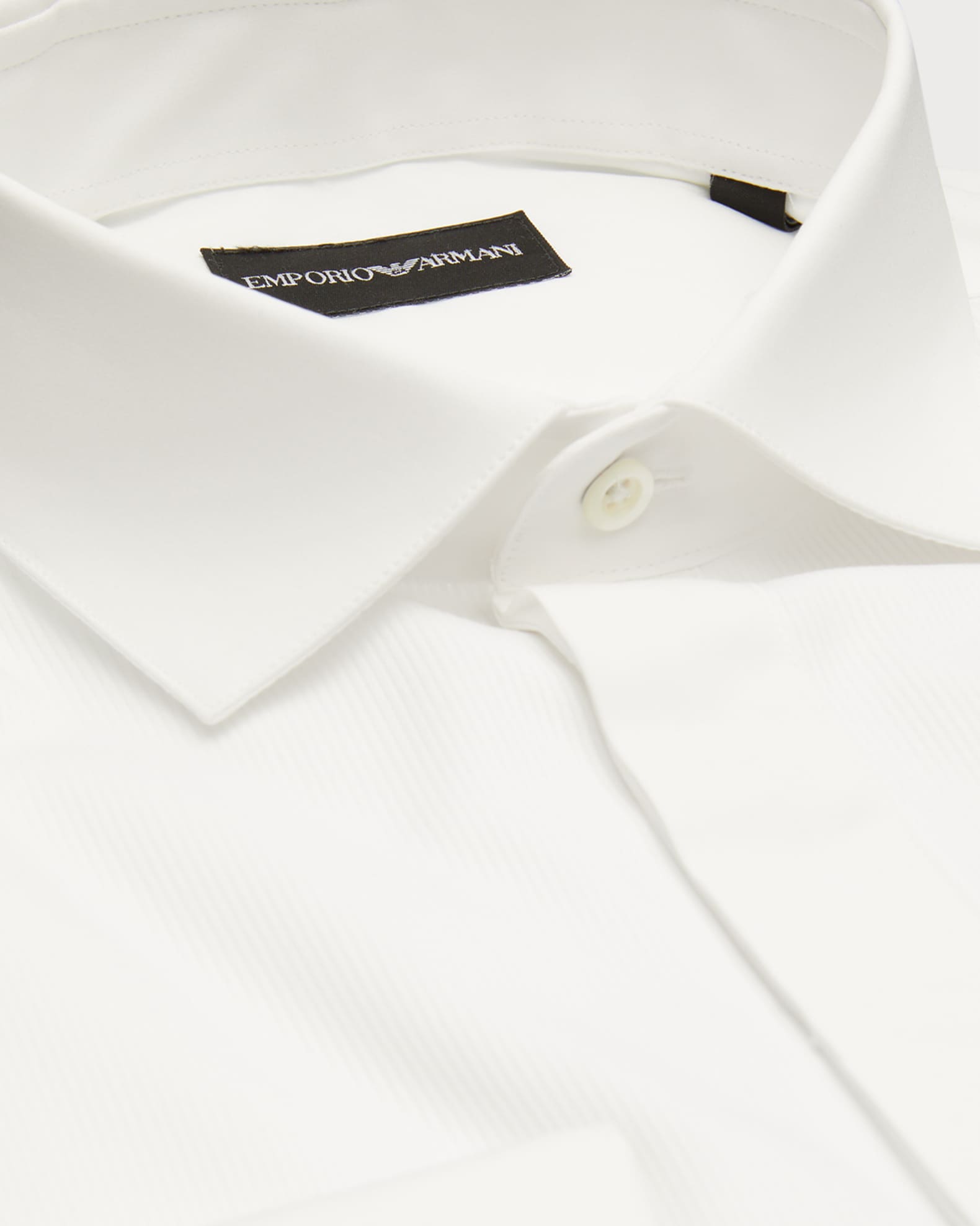 Men's Hidden Button Placket Tuxedo Shirt - Thumbnail 2