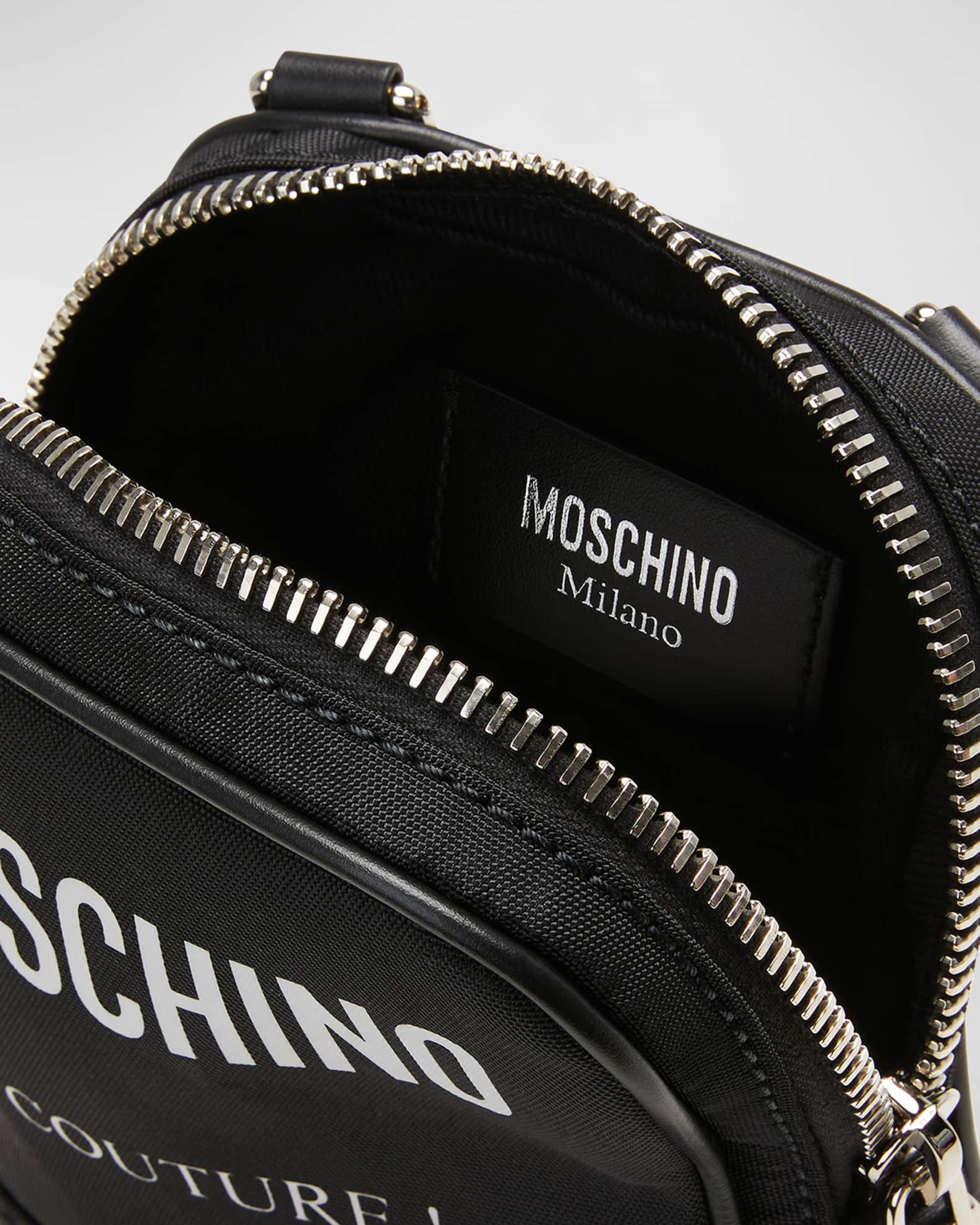 Moschino Men's Logo Crossbody Bag Neiman Marcus