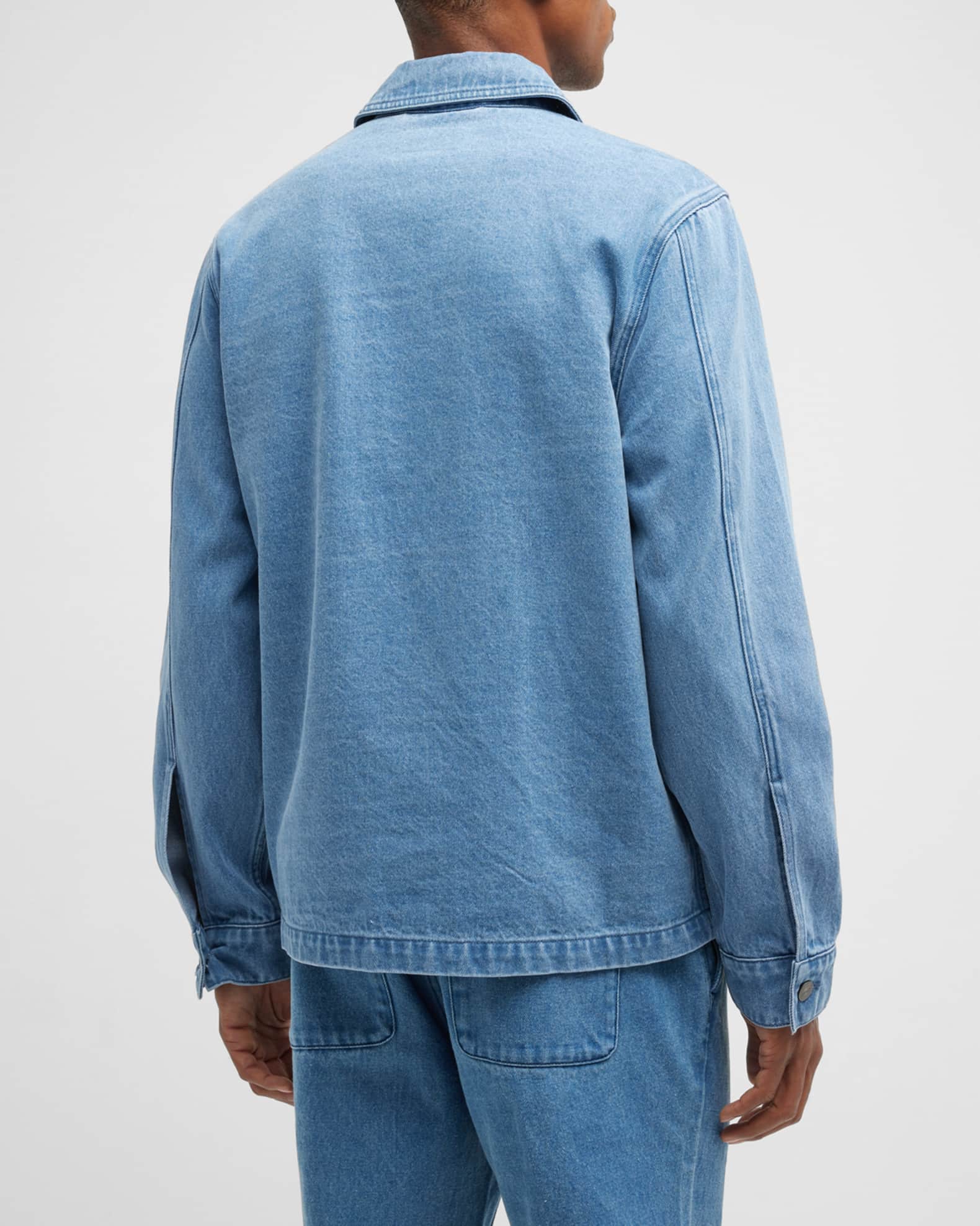 Onia Men's Denim Utility Jacket Neiman Marcus